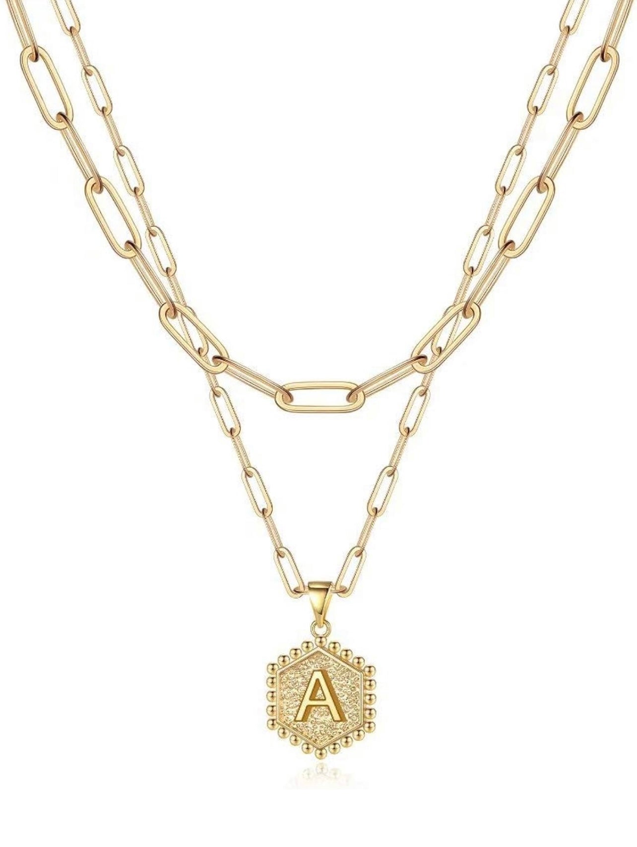 Beautiful Gold Layered Initial Necklaces (A-Z)