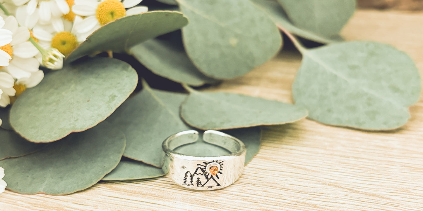 Adjustable Mountain Sun Ring