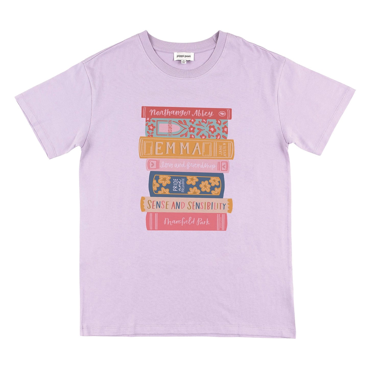 Book Stack - Pippi Tee - Lilac