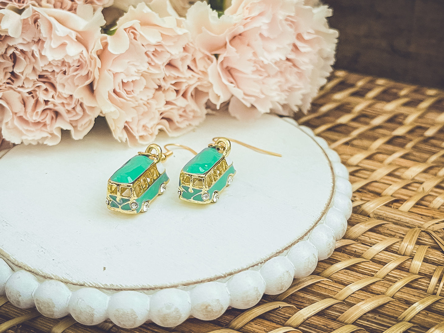 Adorable Vintage Van Earrings