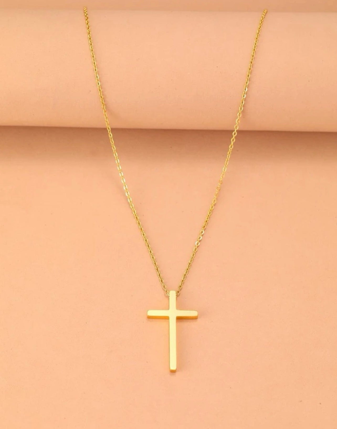 Beautiful Gold or Silver Cross Necklace