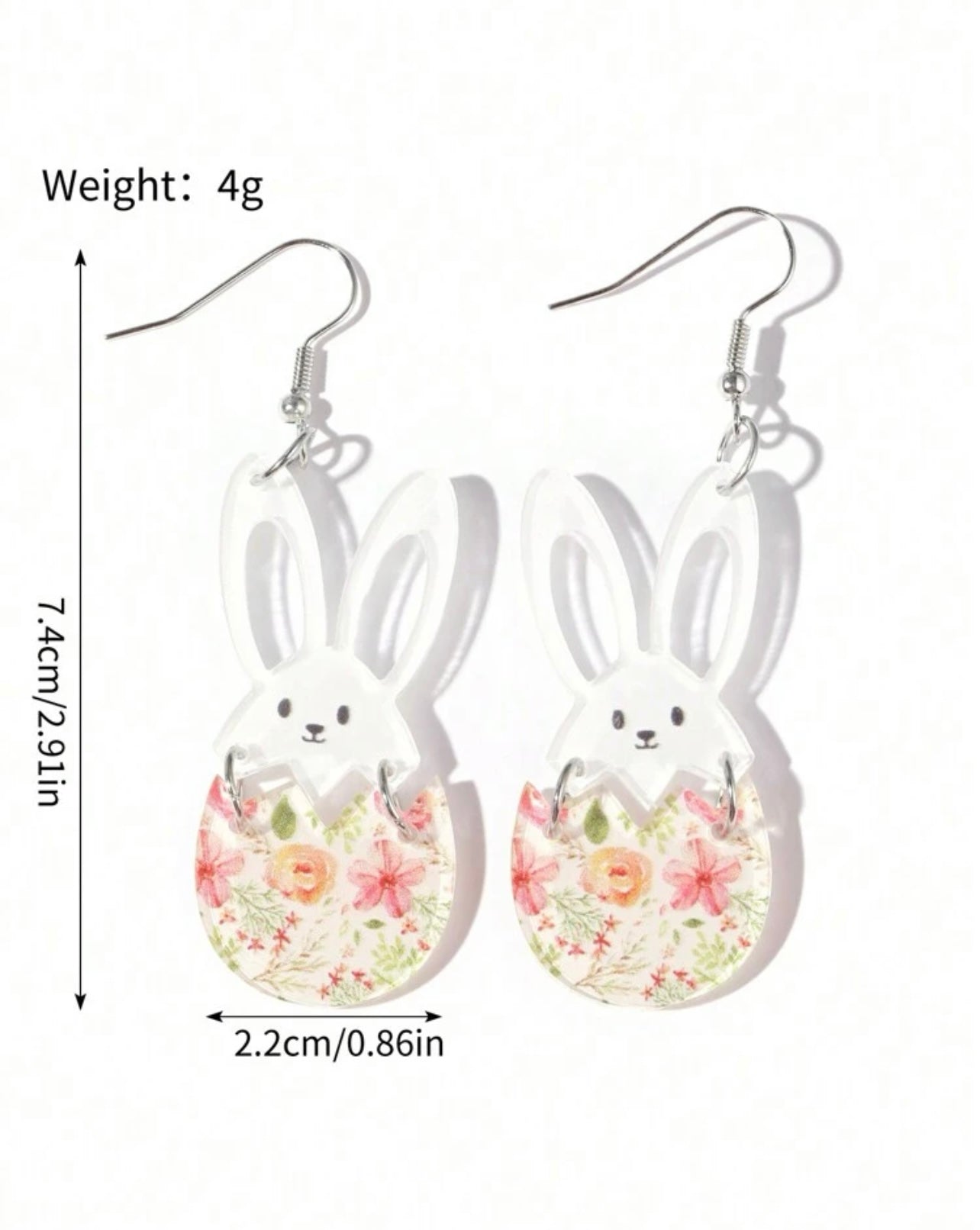 Beautiful Acrylic Bunny Earrings