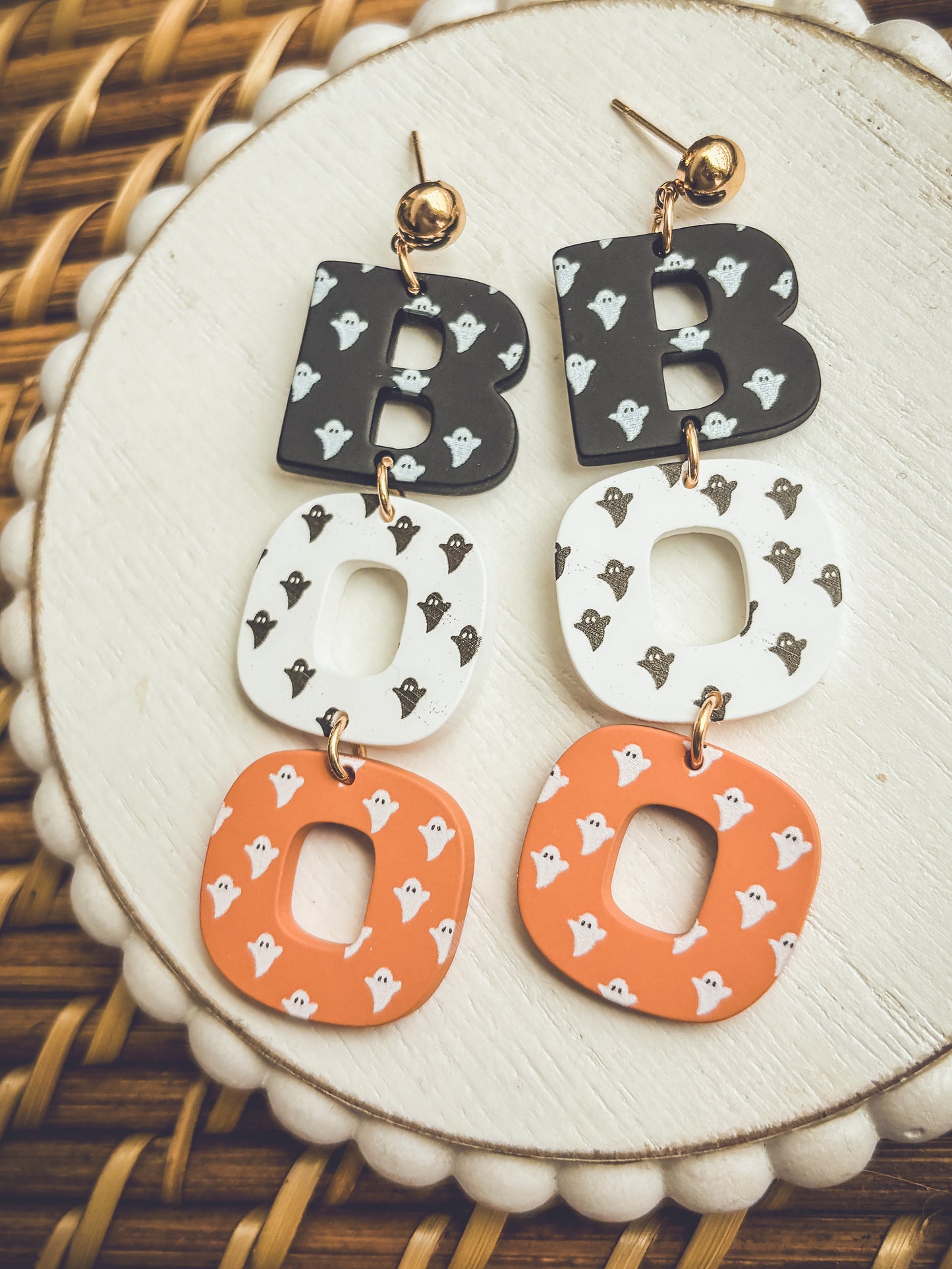 Adorable BOO Halloween Earrings