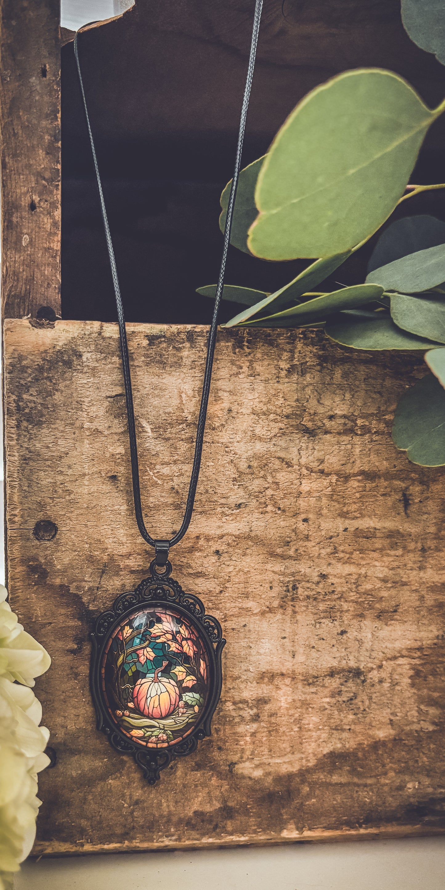 Beautiful Fall Pumpkin Necklace