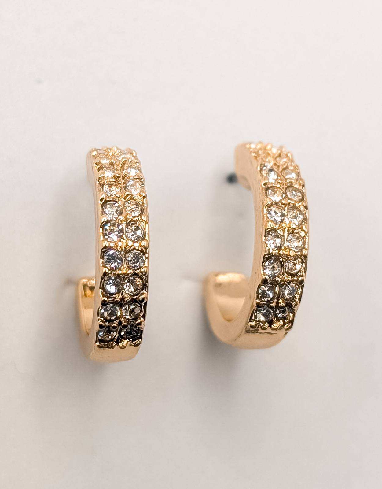 Beautiful 5 Pair Set of Gold Hoop Earrings