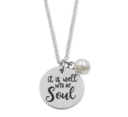 Beautiful It Is Well With My Soul Necklace