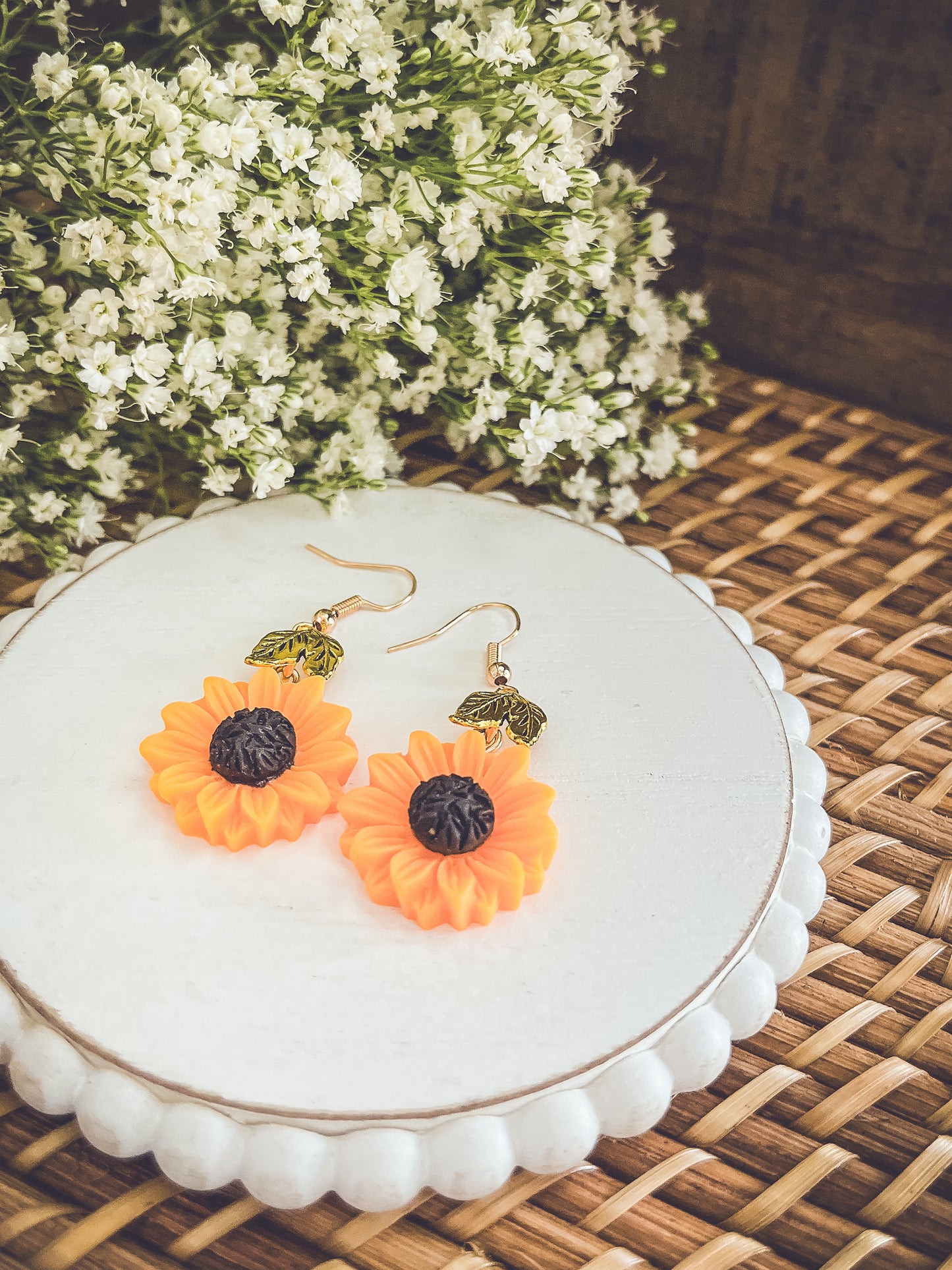 Beautiful Sunflower Earrings