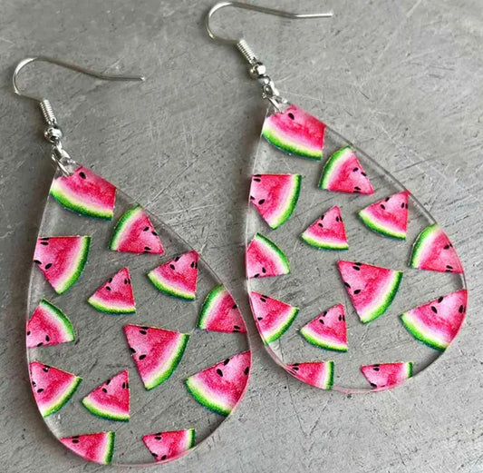 Beautiful and Fun Watermelon Earrings