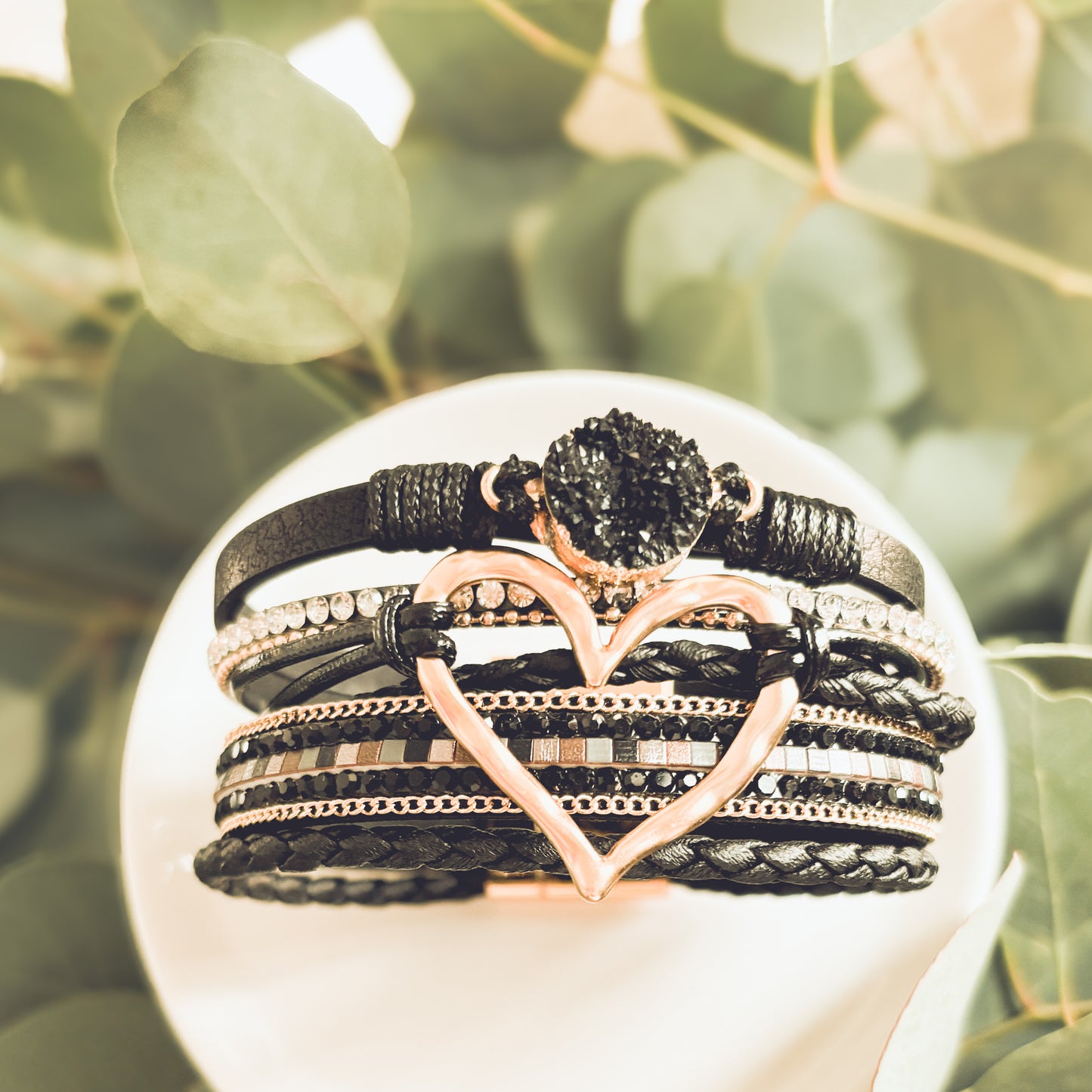 Beautiful Heart Leather Bracelet