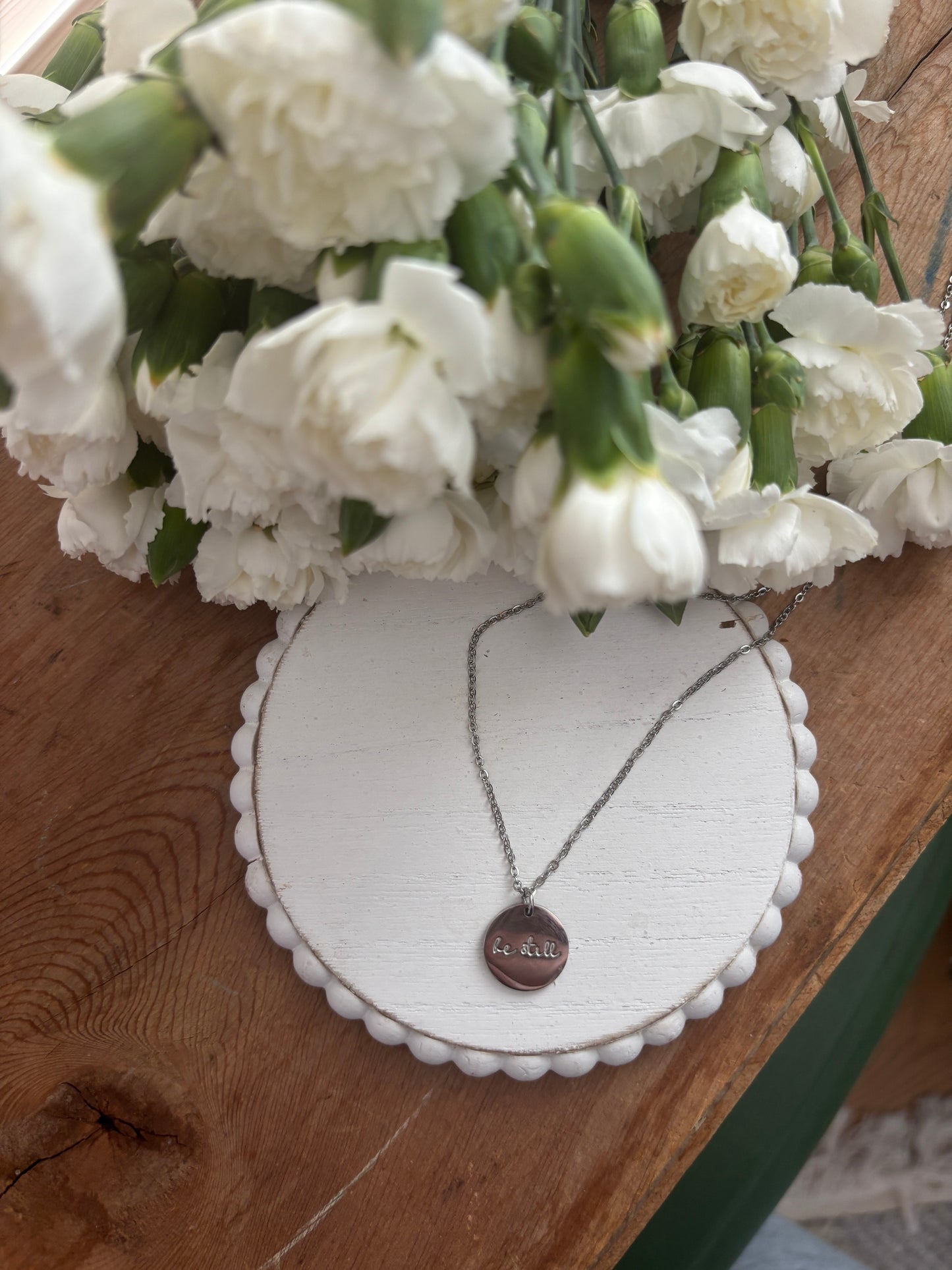 Beautiful Be Still Necklace in Gold or Silver