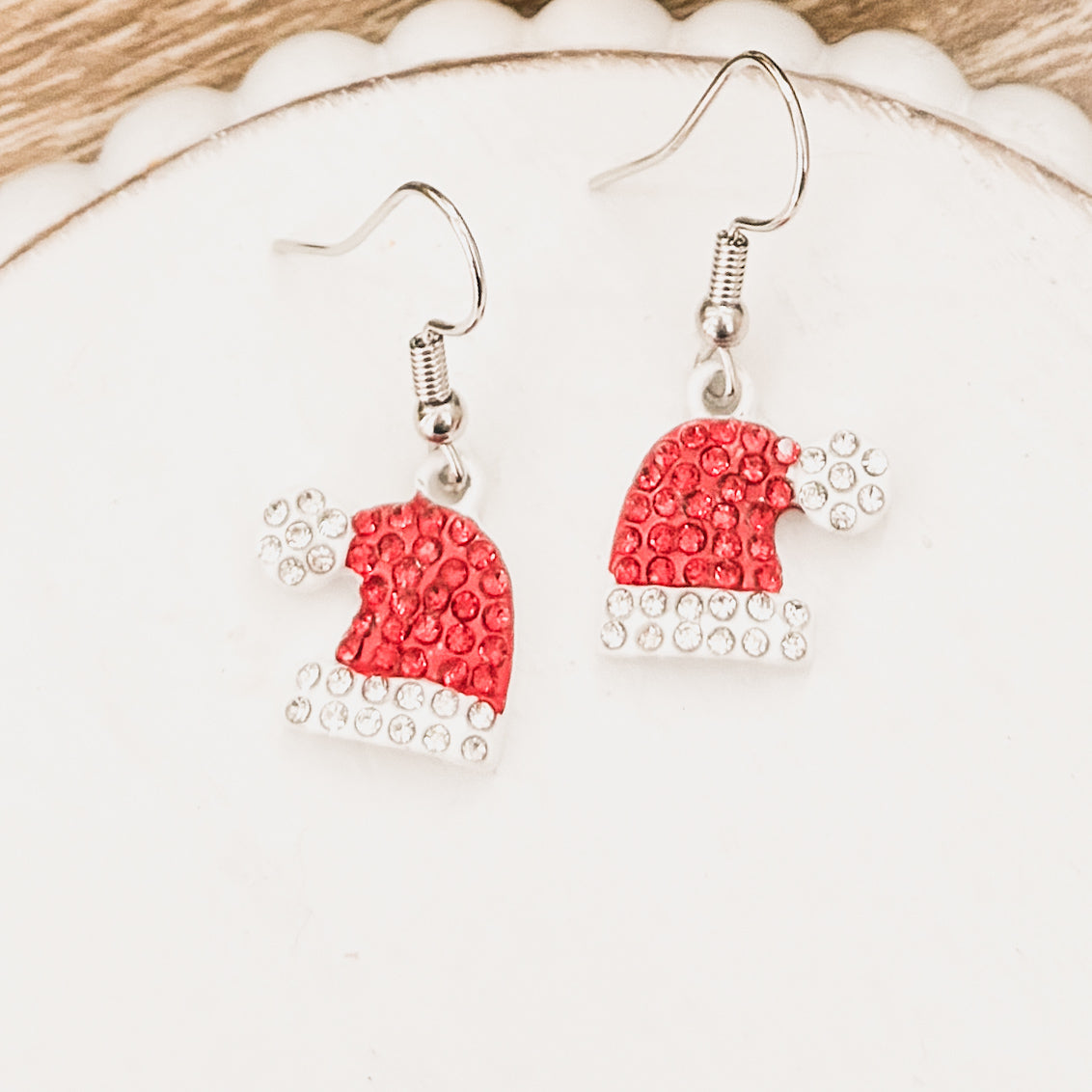 Adorable Santa Hat Earrings