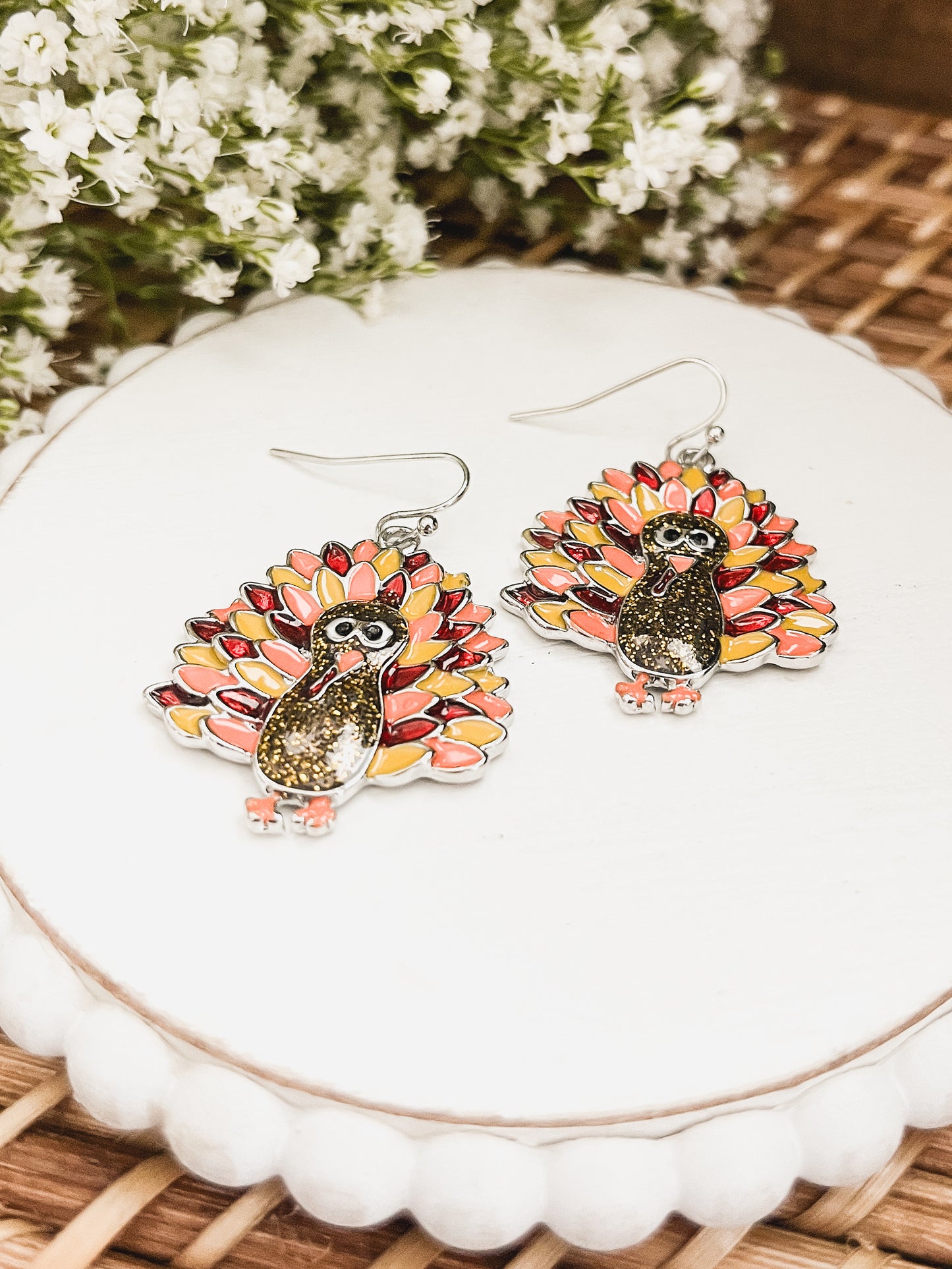 Adorable Turkey Earrings