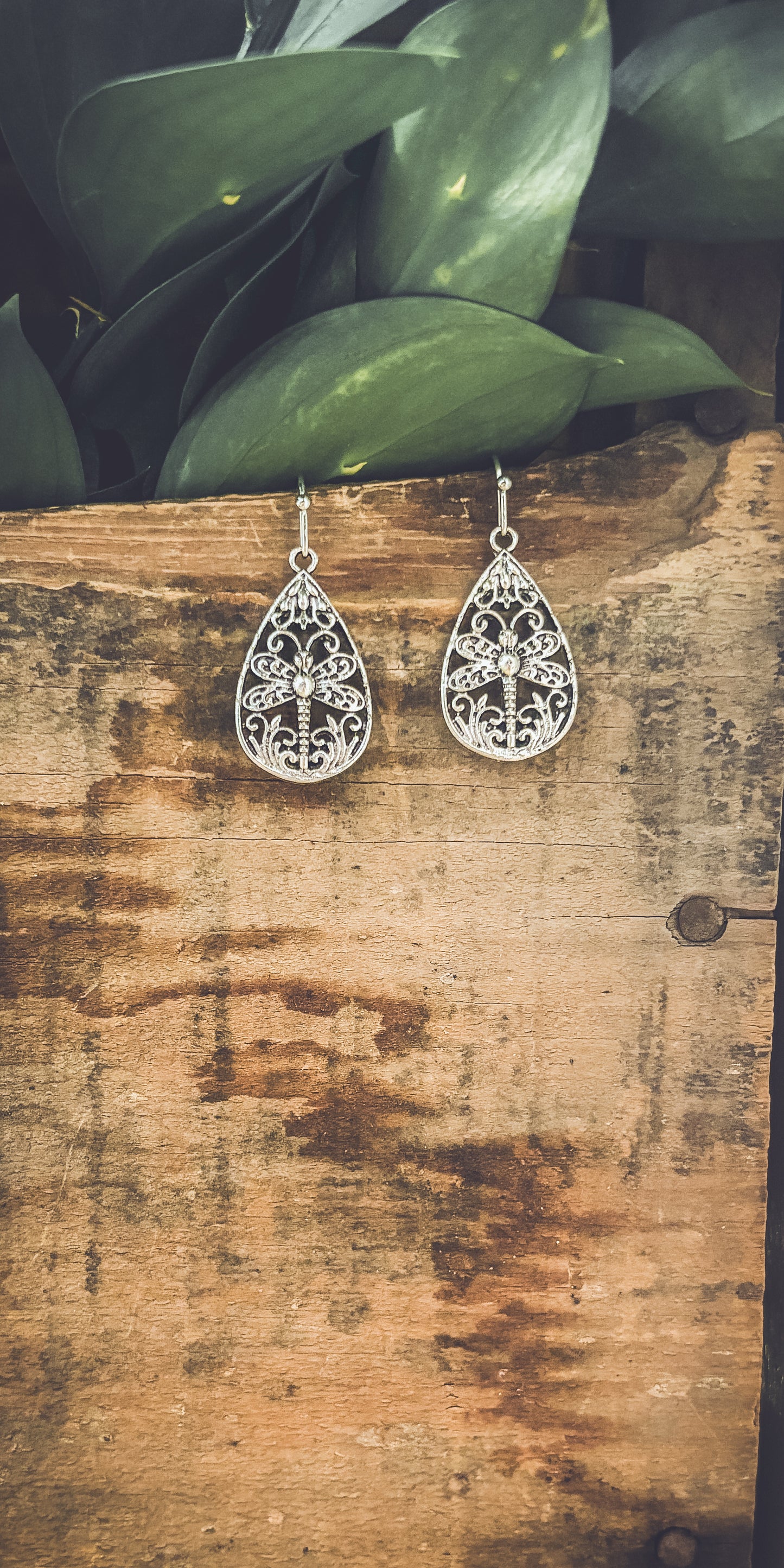 Beautiful Ornate Dragonfly Earrings