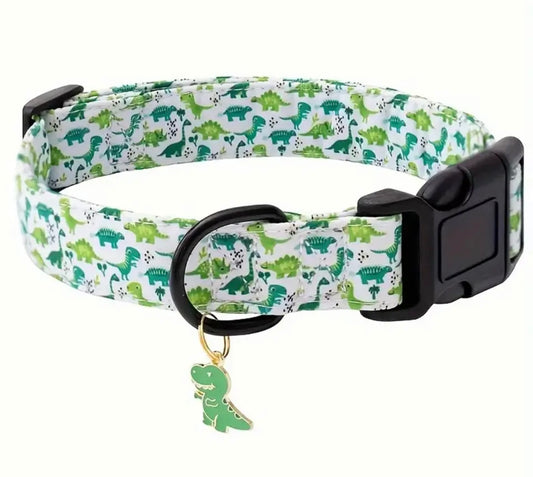 Adorable Dino Dog Collar