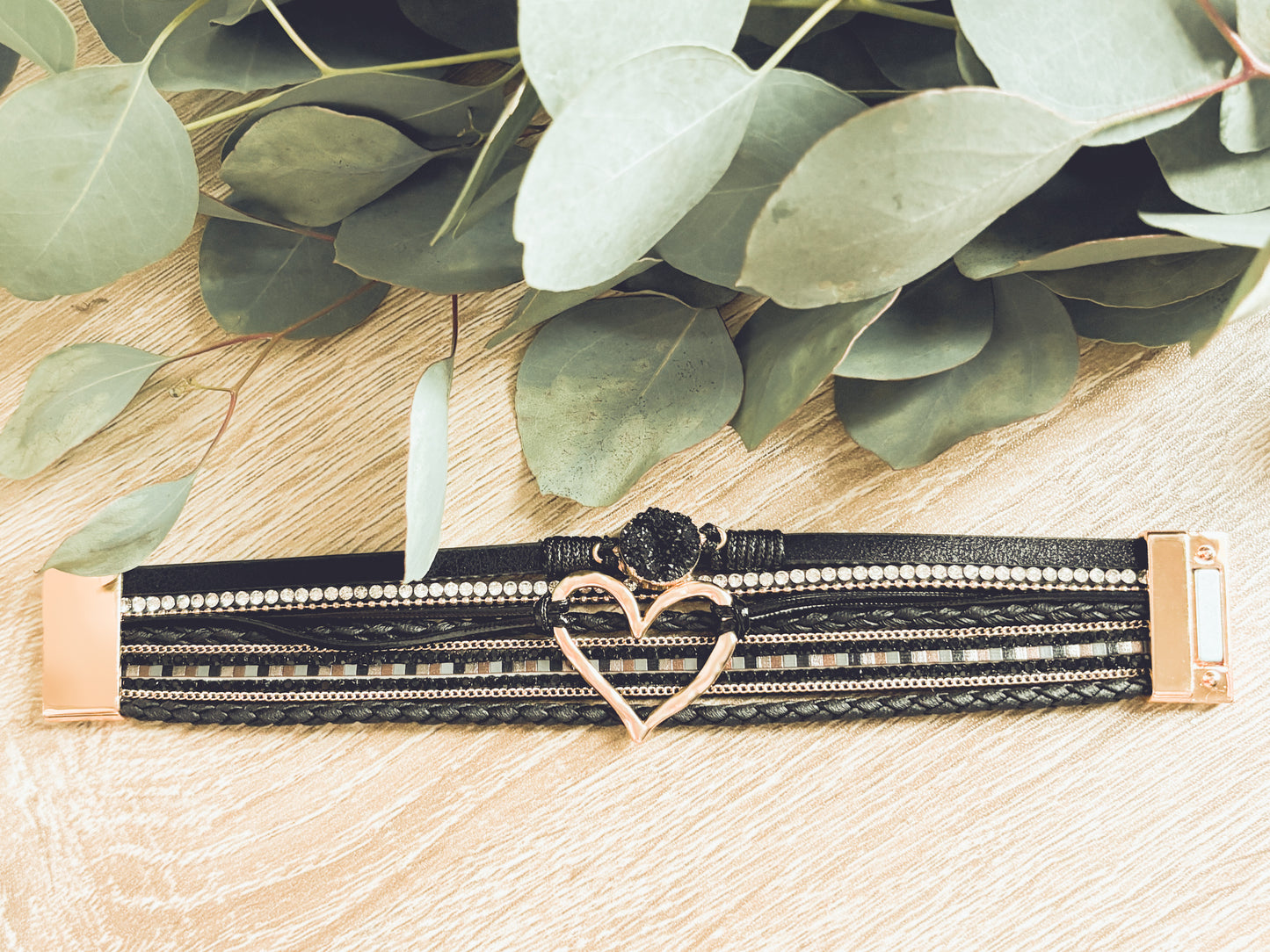 Beautiful Heart Leather Bracelet