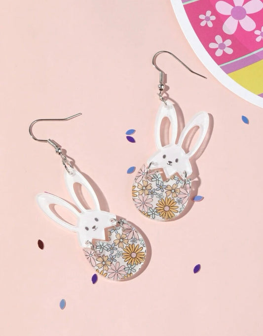 Beautiful Acrylic Bunny Earrings