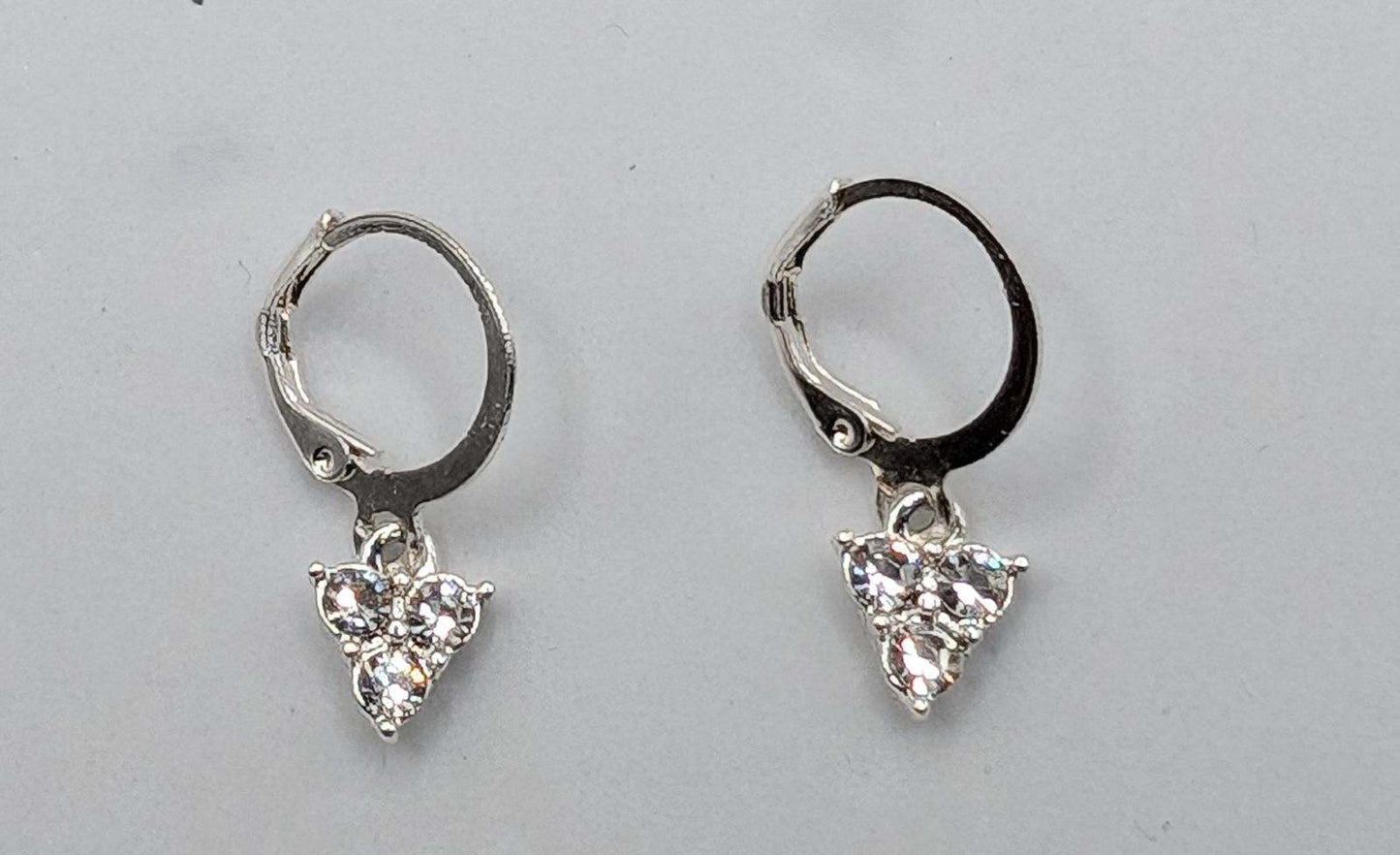 Beautiful 5 Pair Set of Silver Hoop Earrings