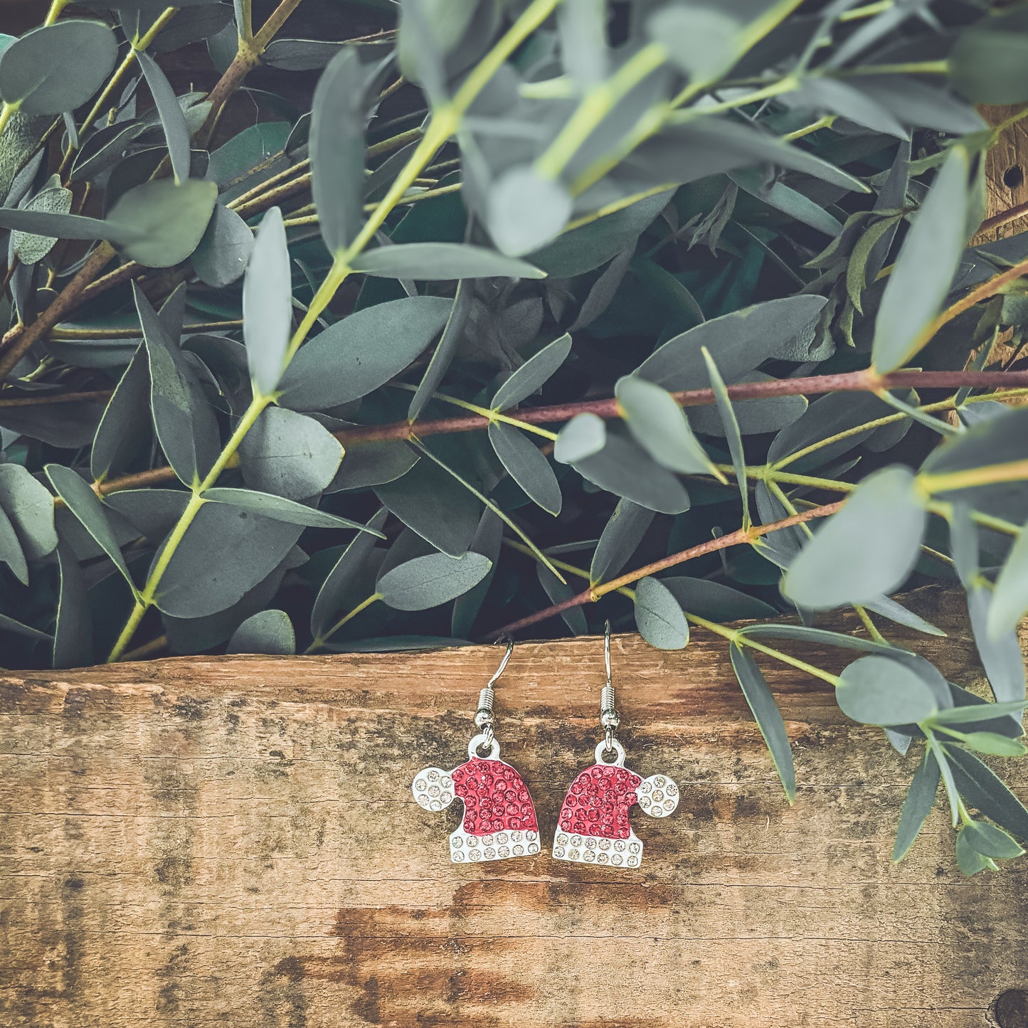 Adorable Santa Hat Earrings