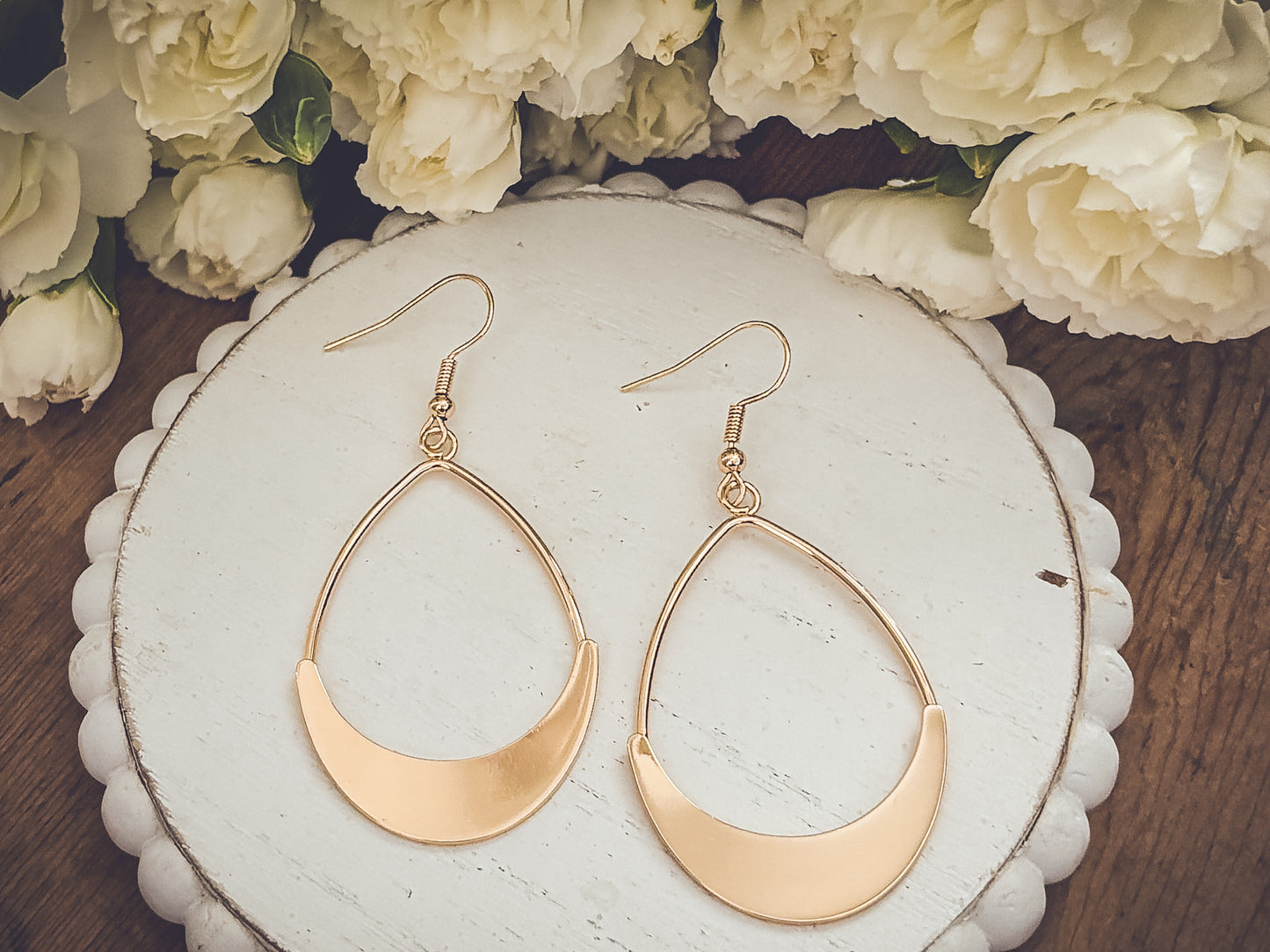 Beautiful Gold Drop Earrings