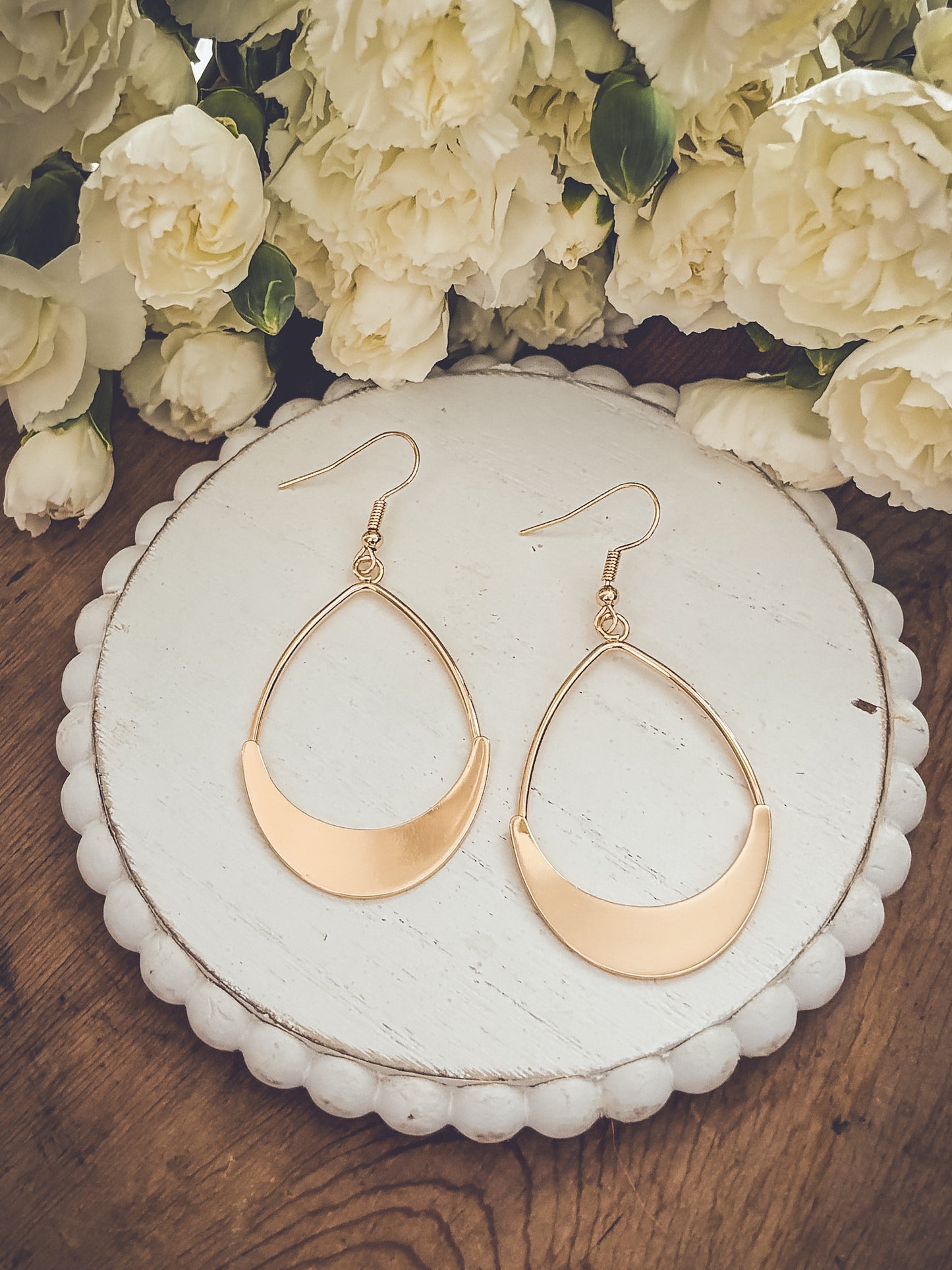 Beautiful Gold Drop Earrings