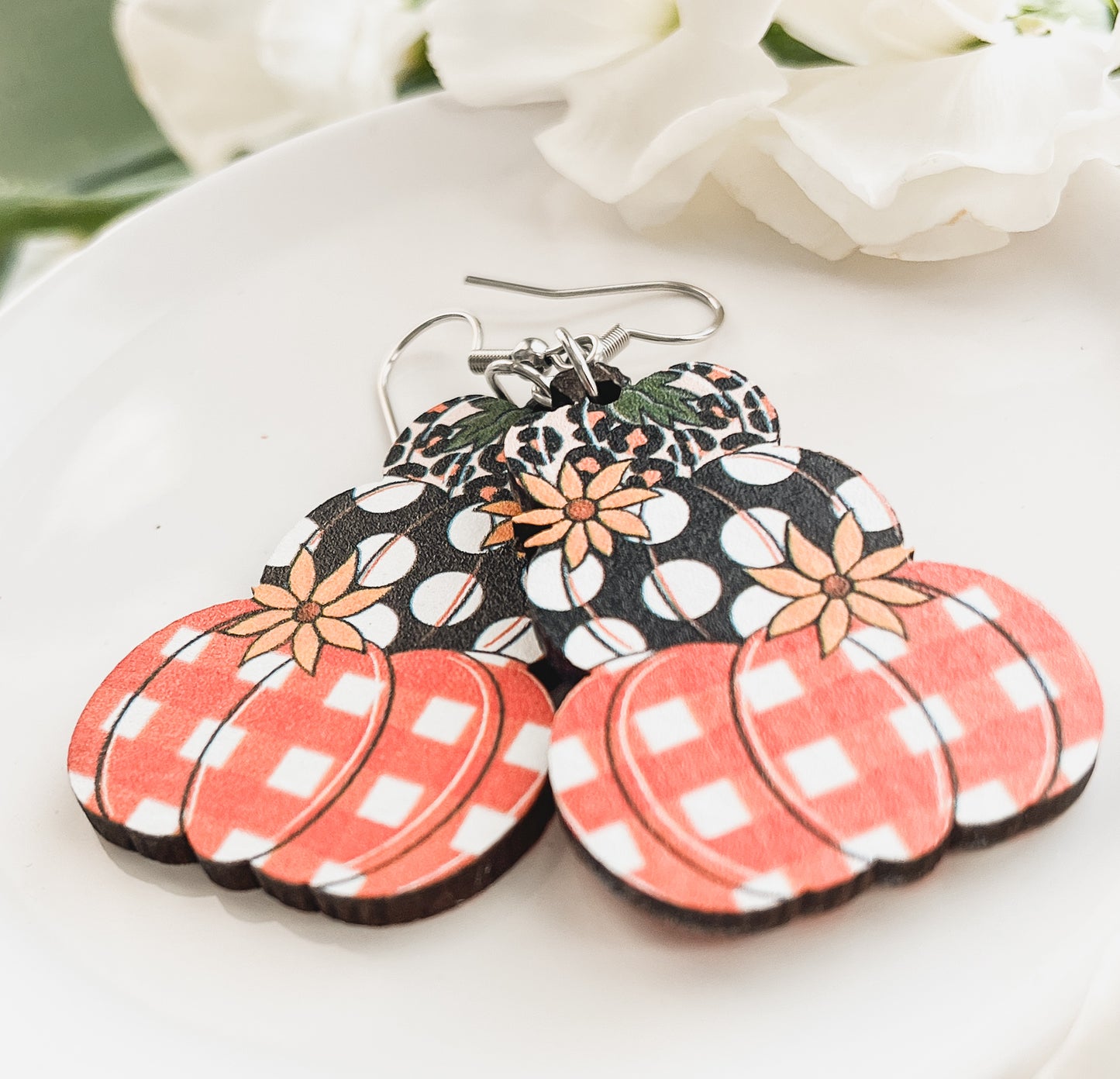 Adorable Fall Pumpkin Earrings