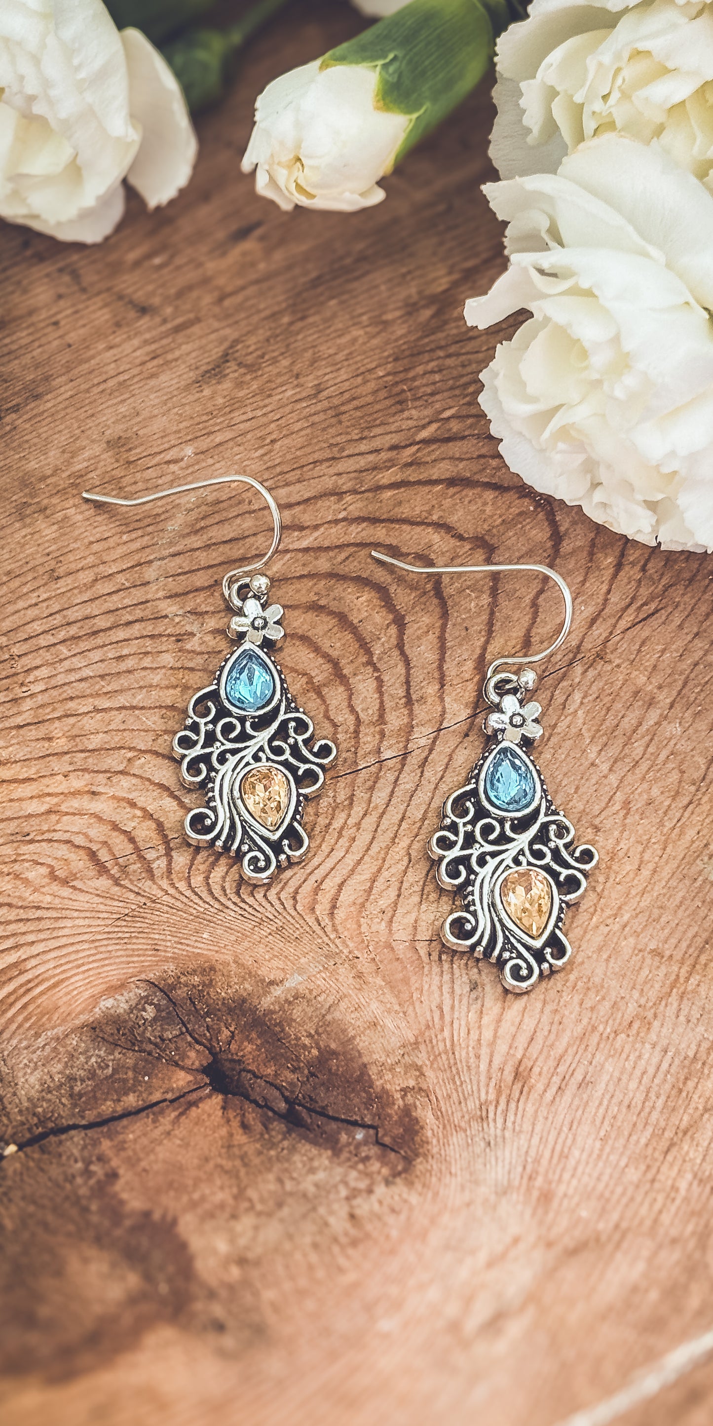 Beautiful Boho Silver Earrings