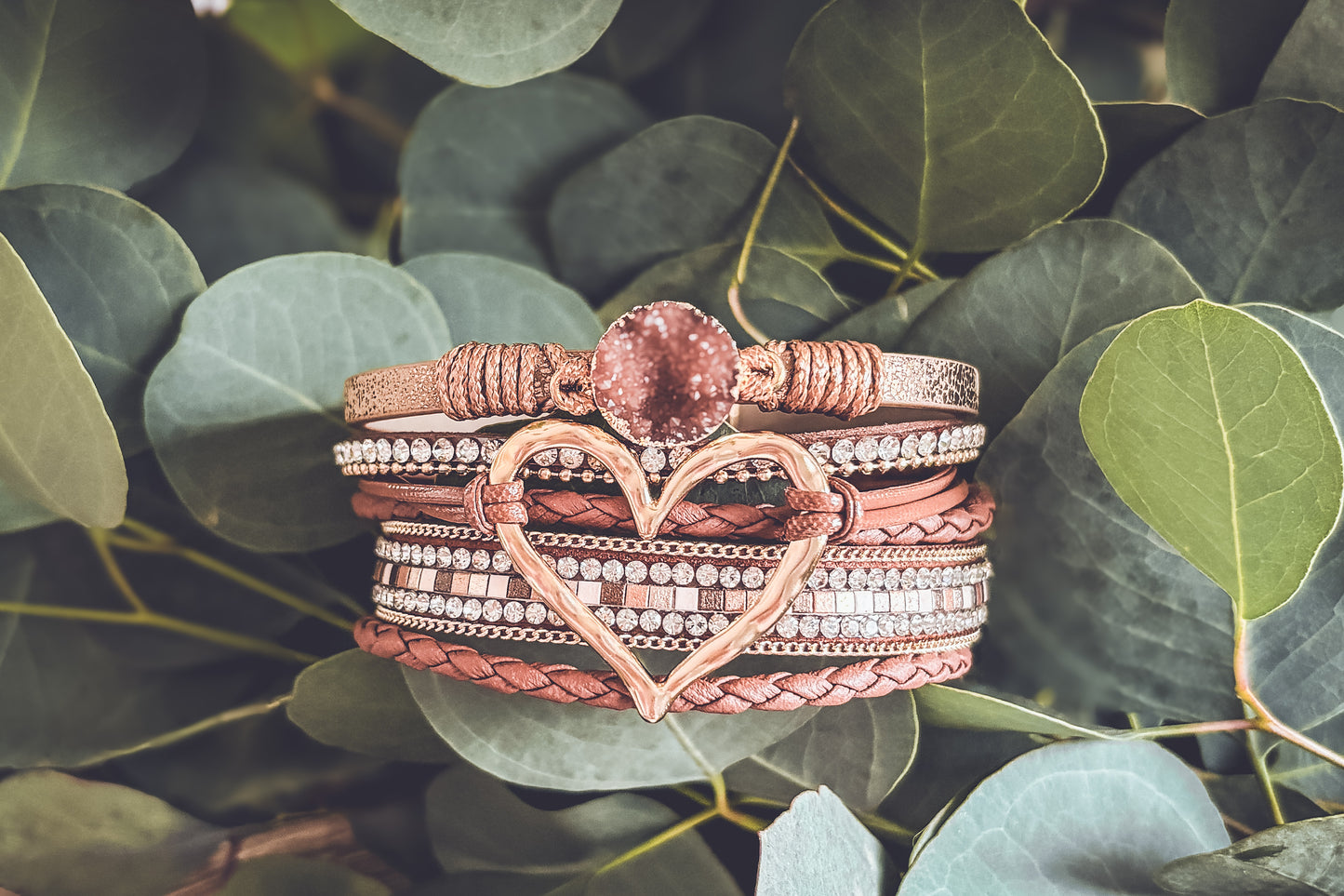 Beautiful Heart Leather Bracelet