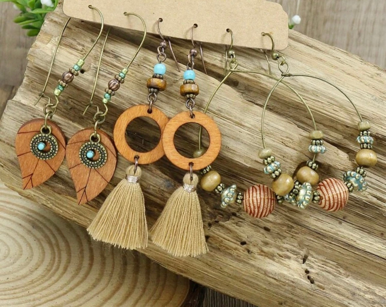 Beautiful Bohemian Earring Set - Set of 3