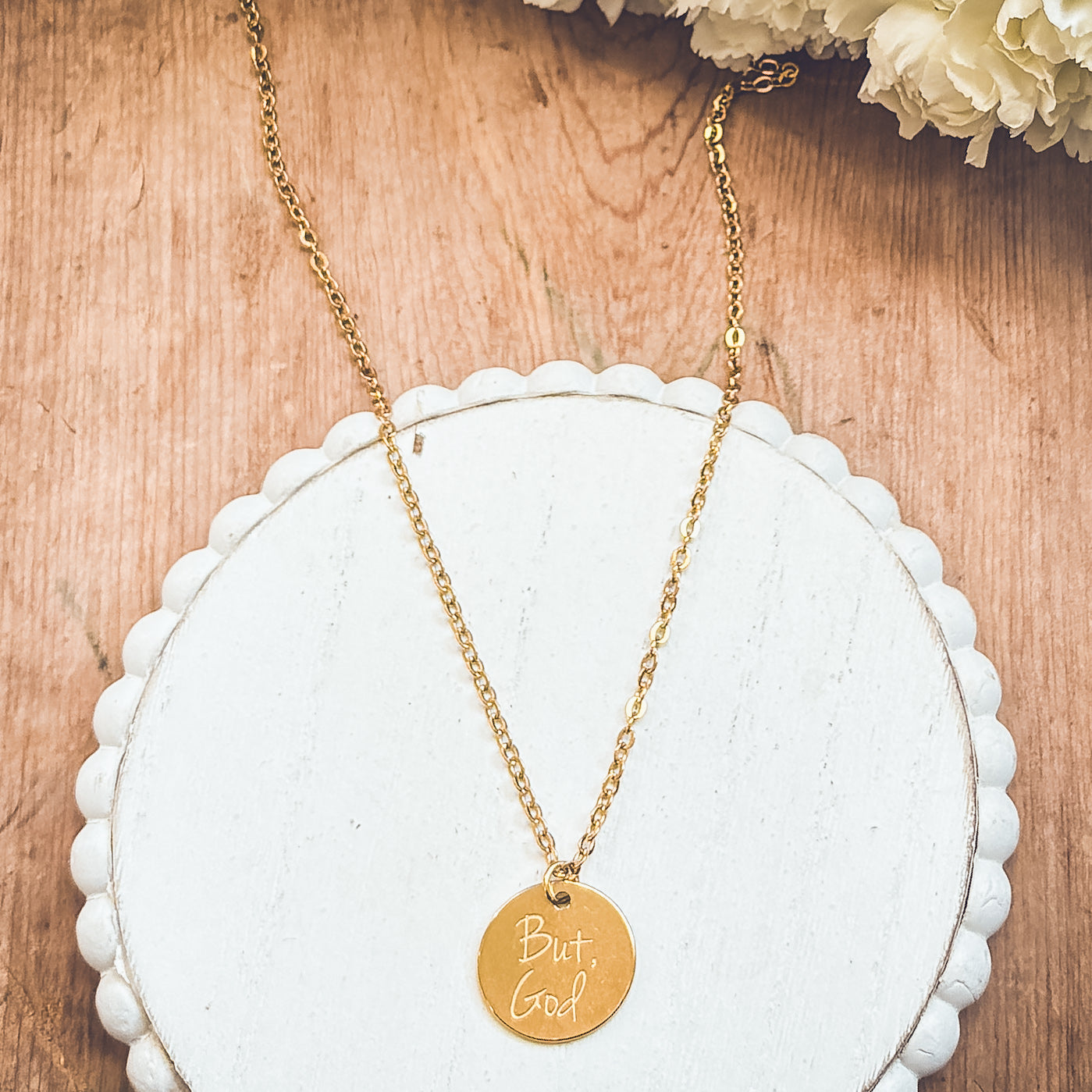 Beautiful But God Necklace - Gold or Silver