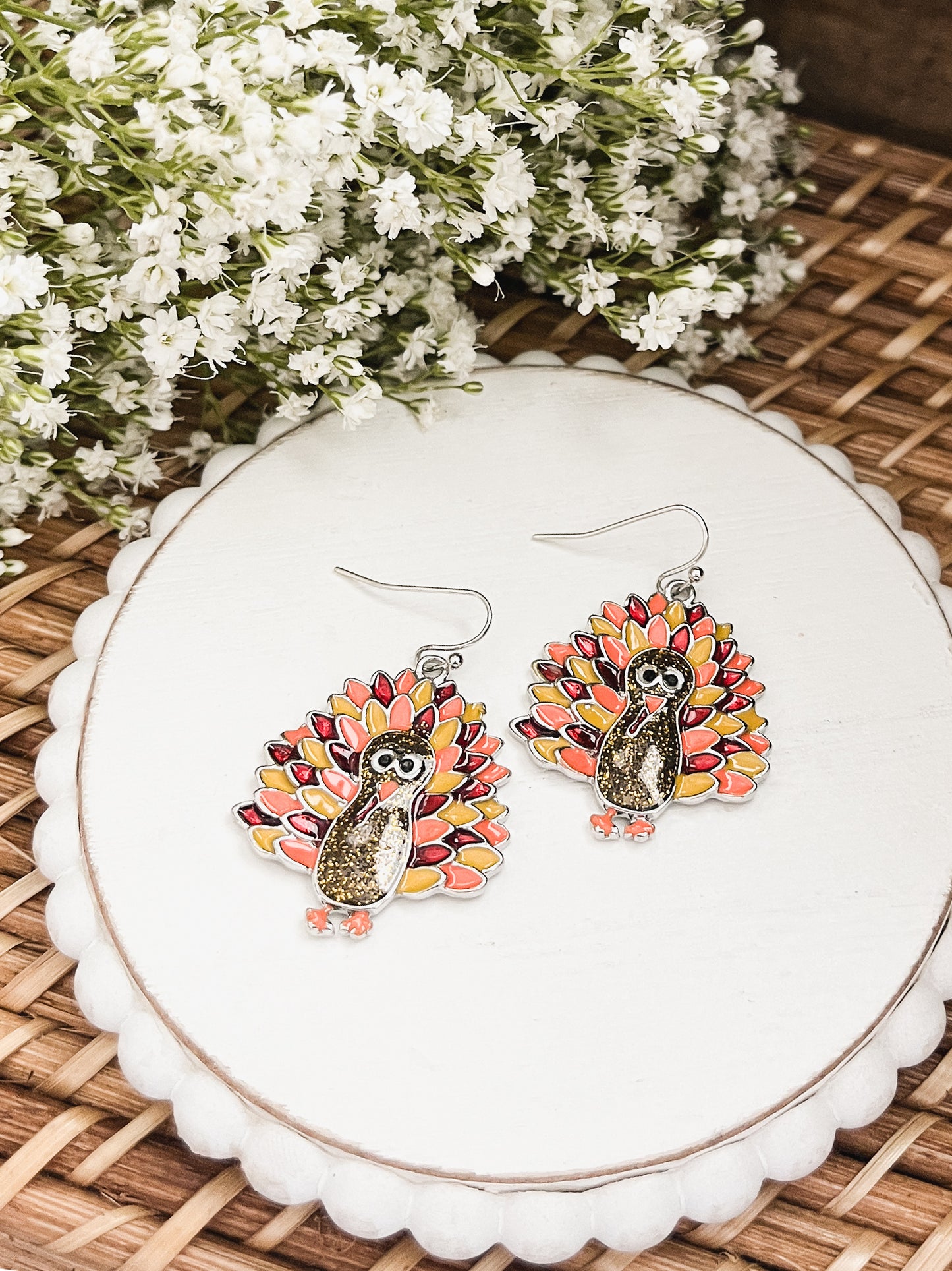 Adorable Turkey Earrings