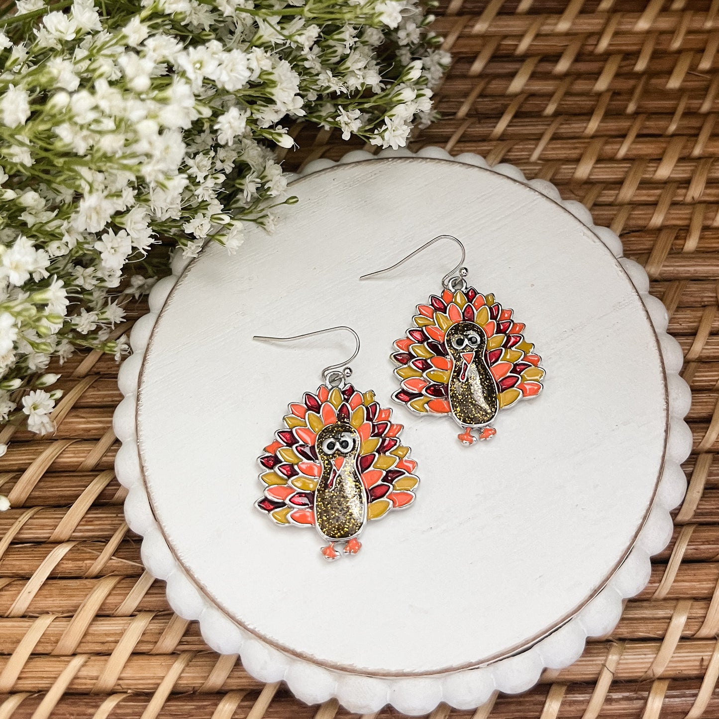 Adorable Turkey Earrings