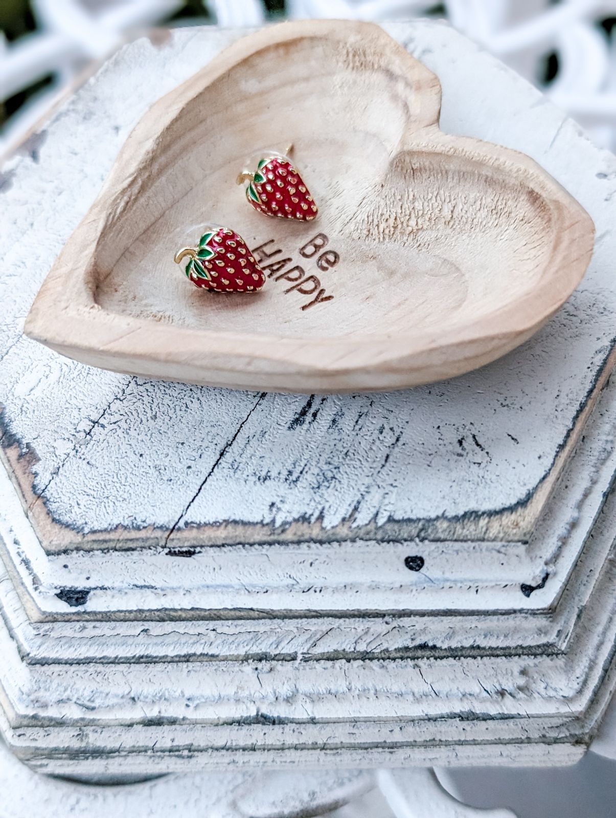 Adorable Fruit Strawberry Stud Earrings