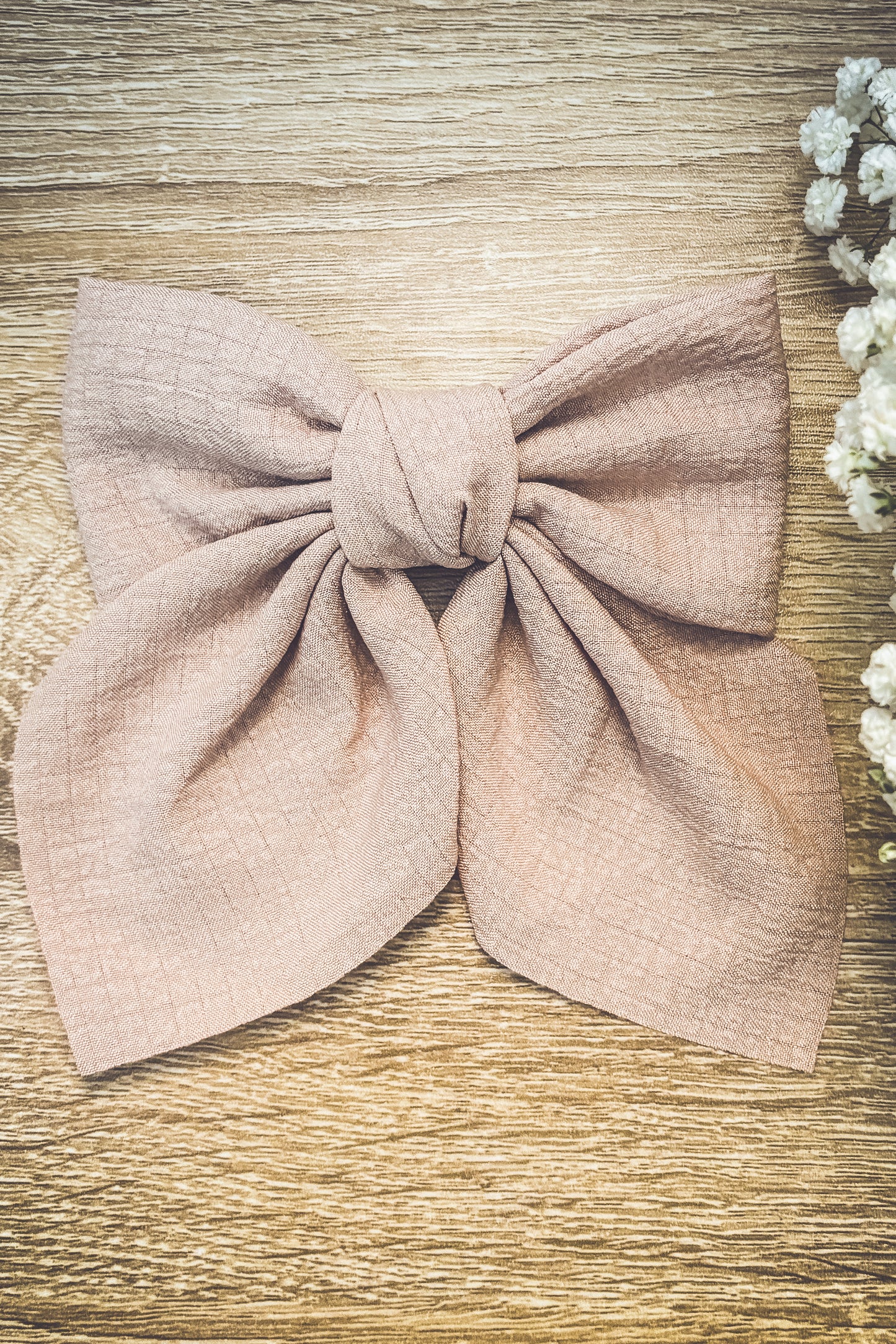 Adorable Soft Floral Bow Set