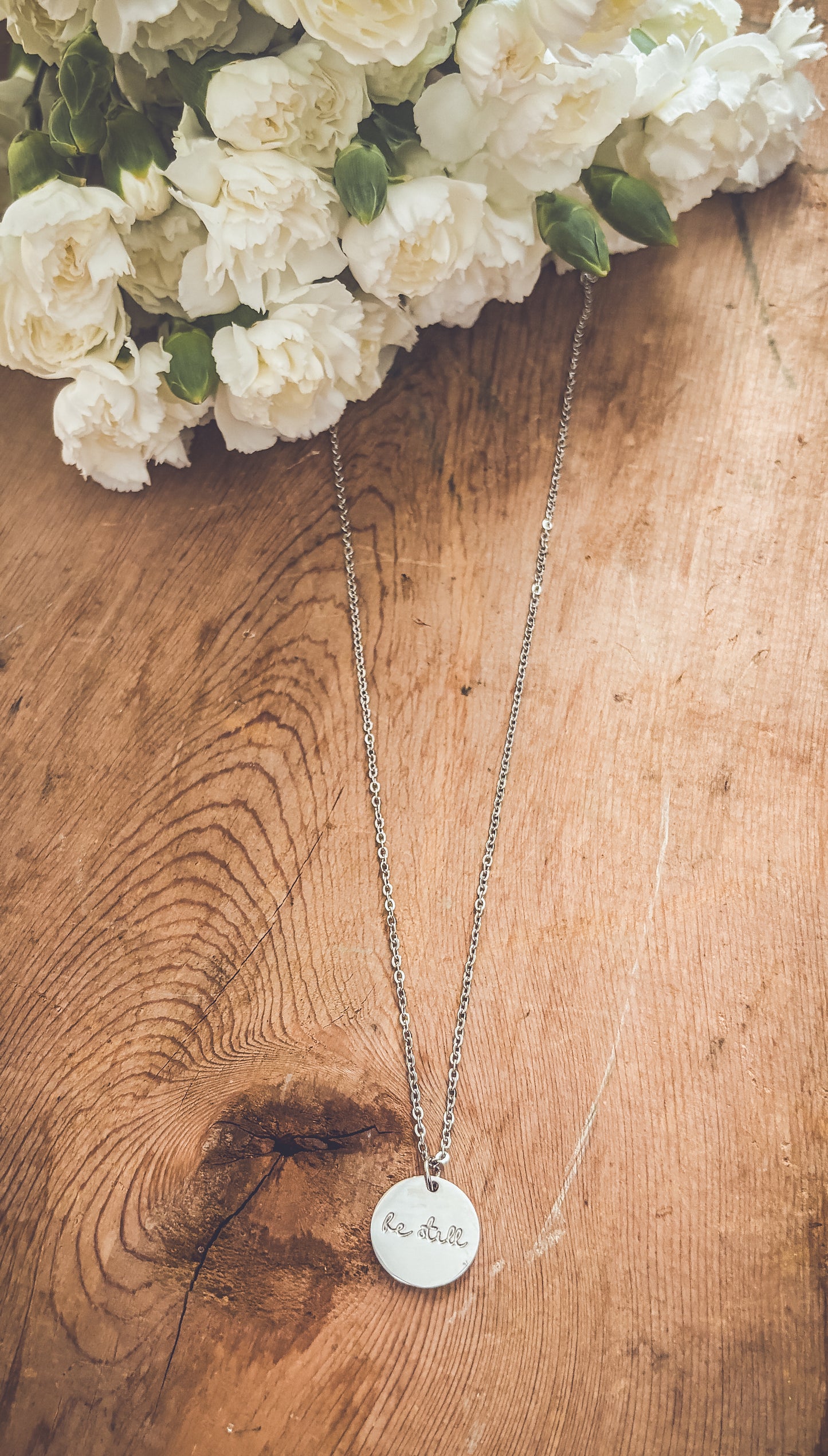 Beautiful Be Still Necklace in Gold or Silver