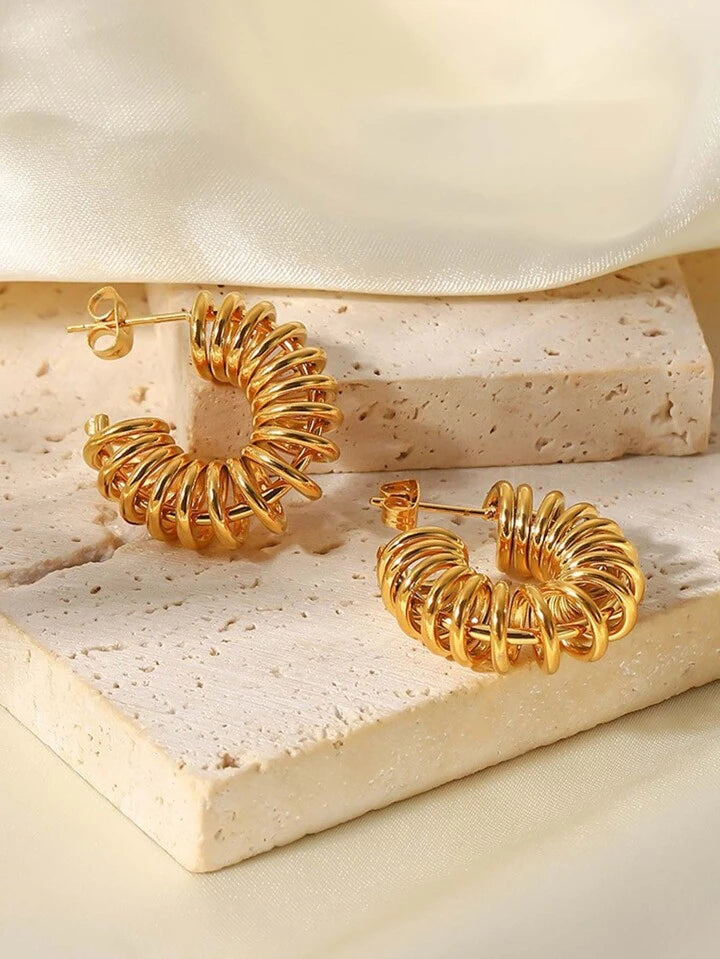 Beautiful Gold Statement Earrings