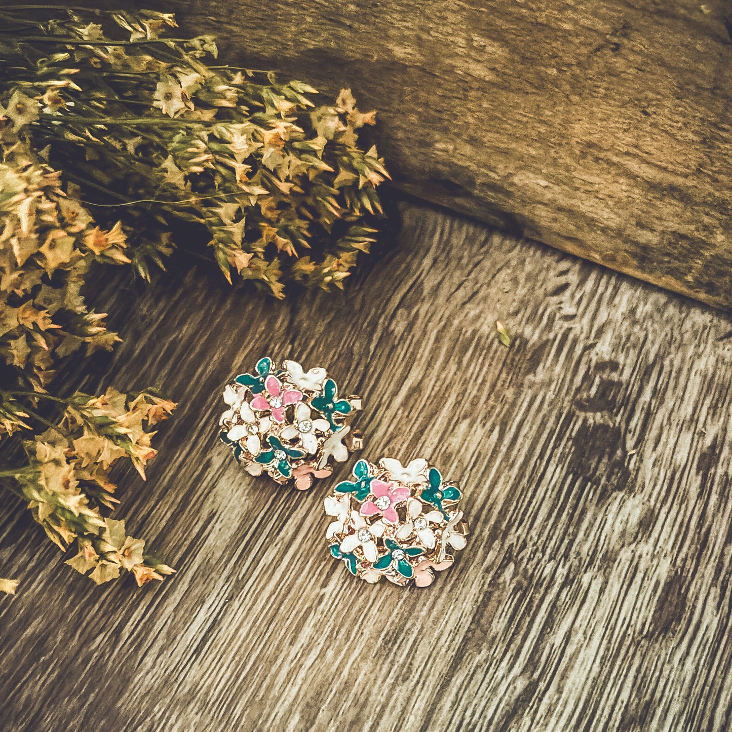 Beautiful Summer Floral Bouquet Earrings