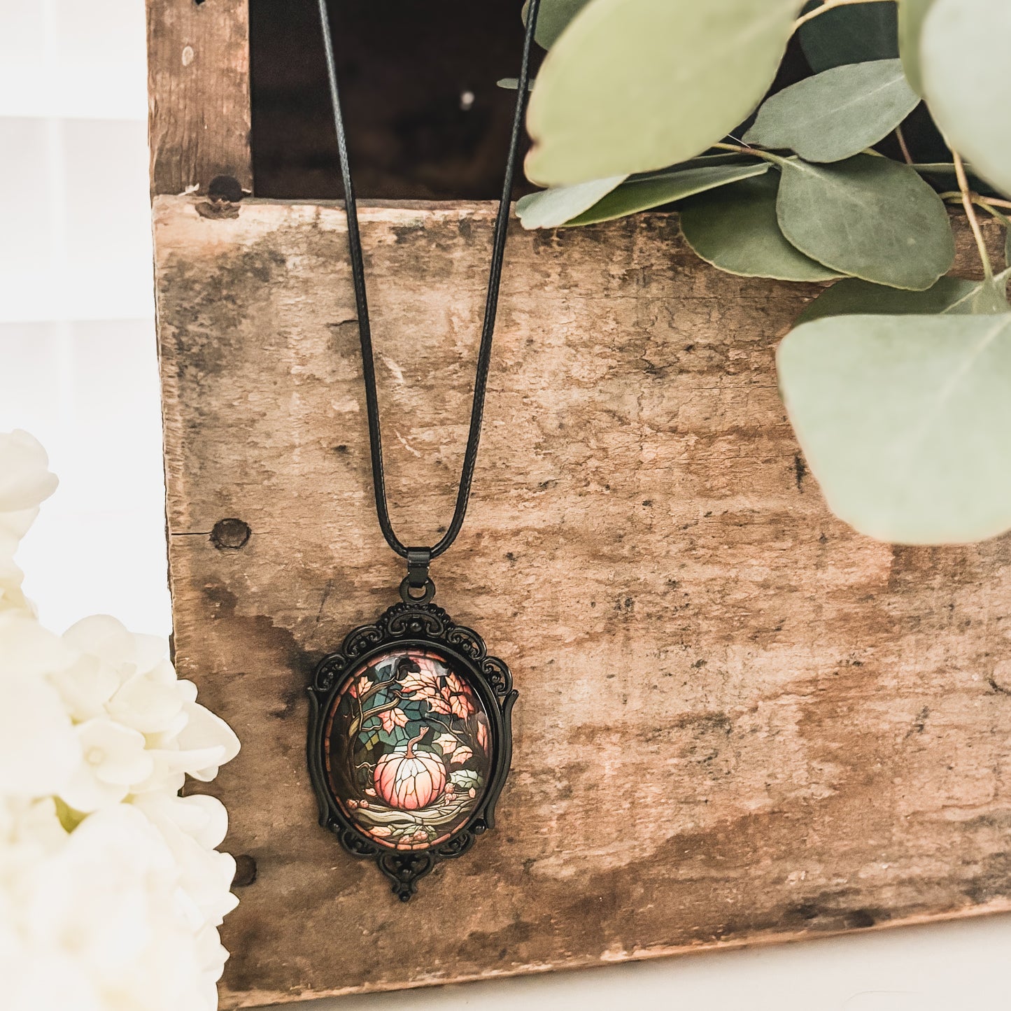 Beautiful Fall Pumpkin Necklace