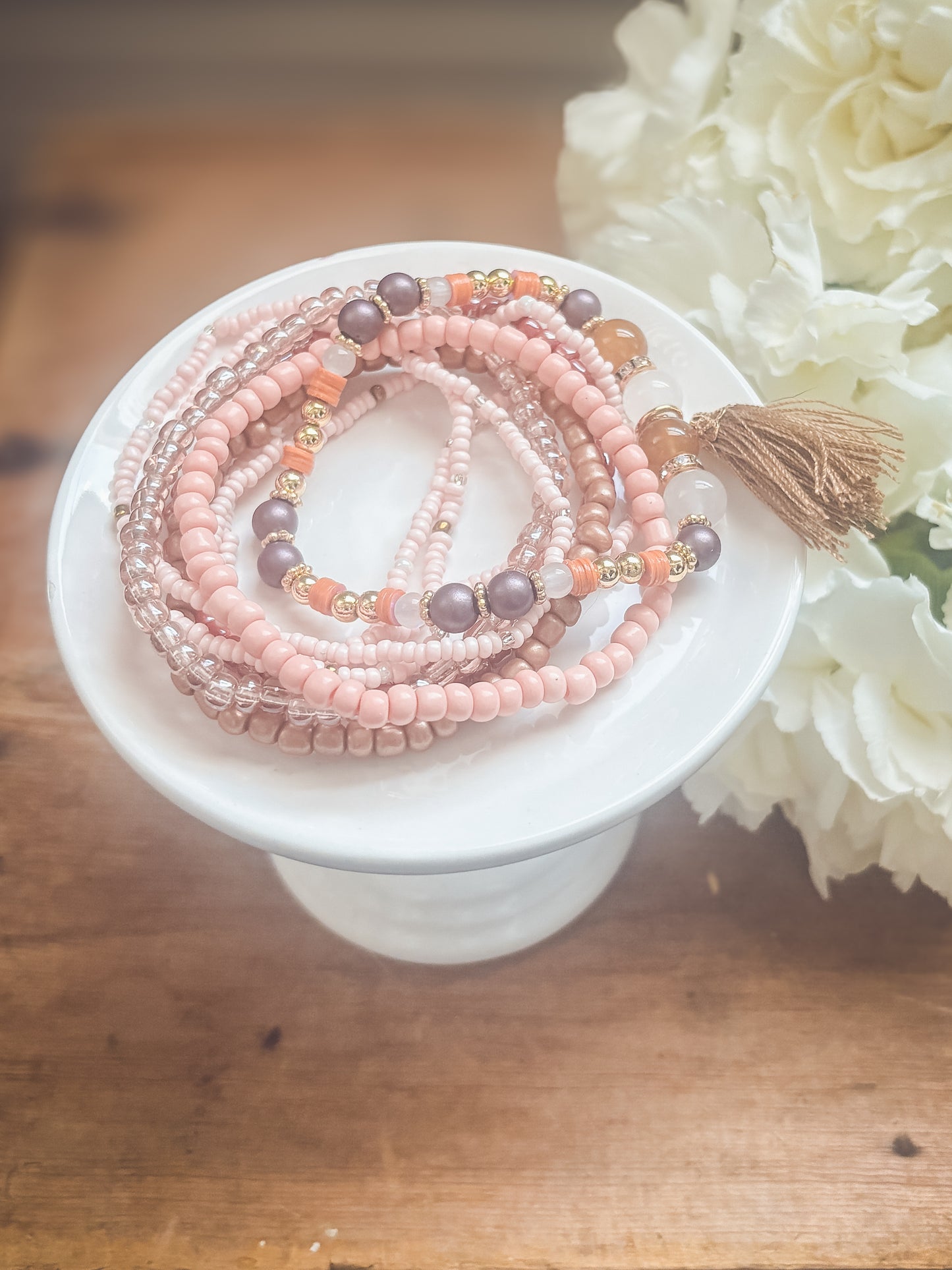 Beautiful Pink Bracelet Set