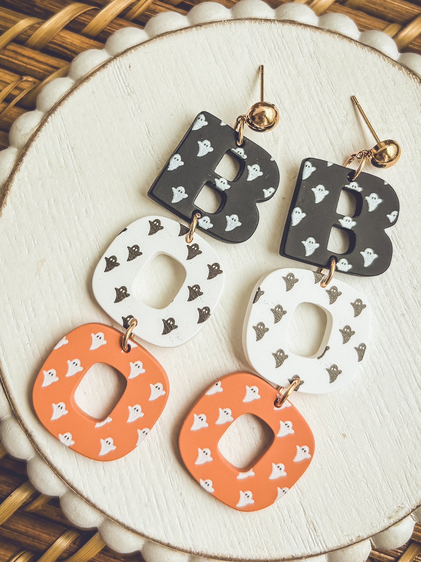 Adorable BOO Halloween Earrings