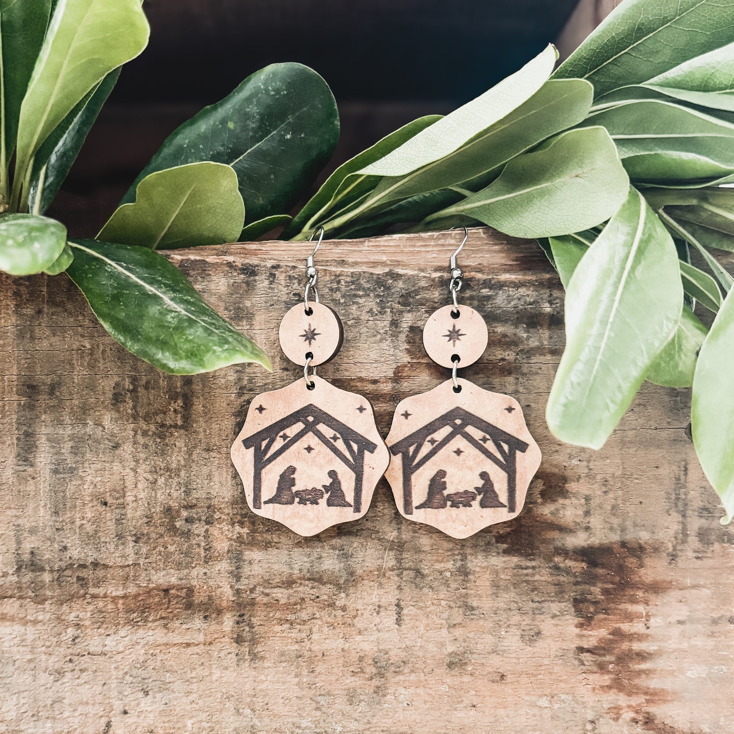 Beautiful Christmas Nativity Earrings