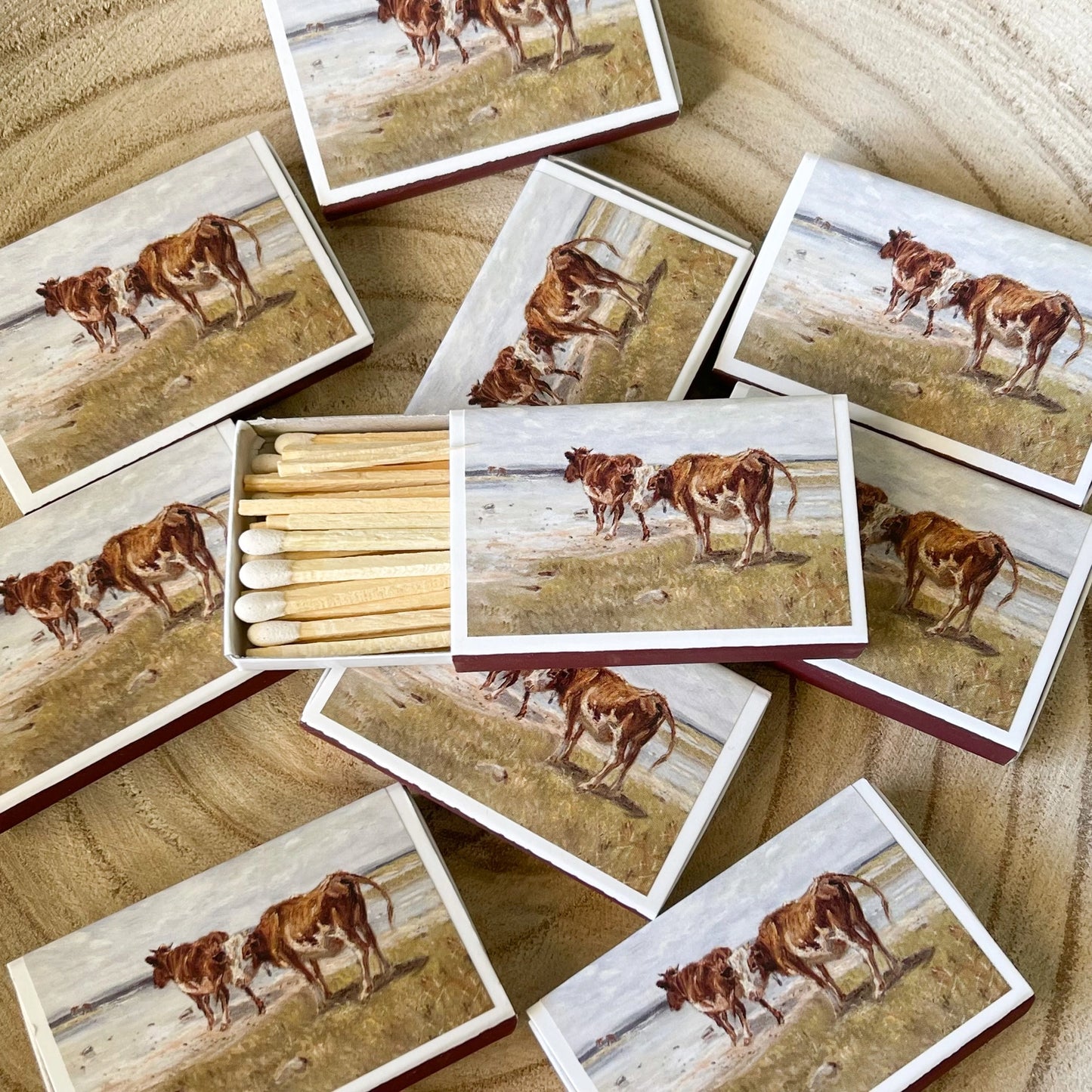 Cattle Match Set // Vintage Landscape