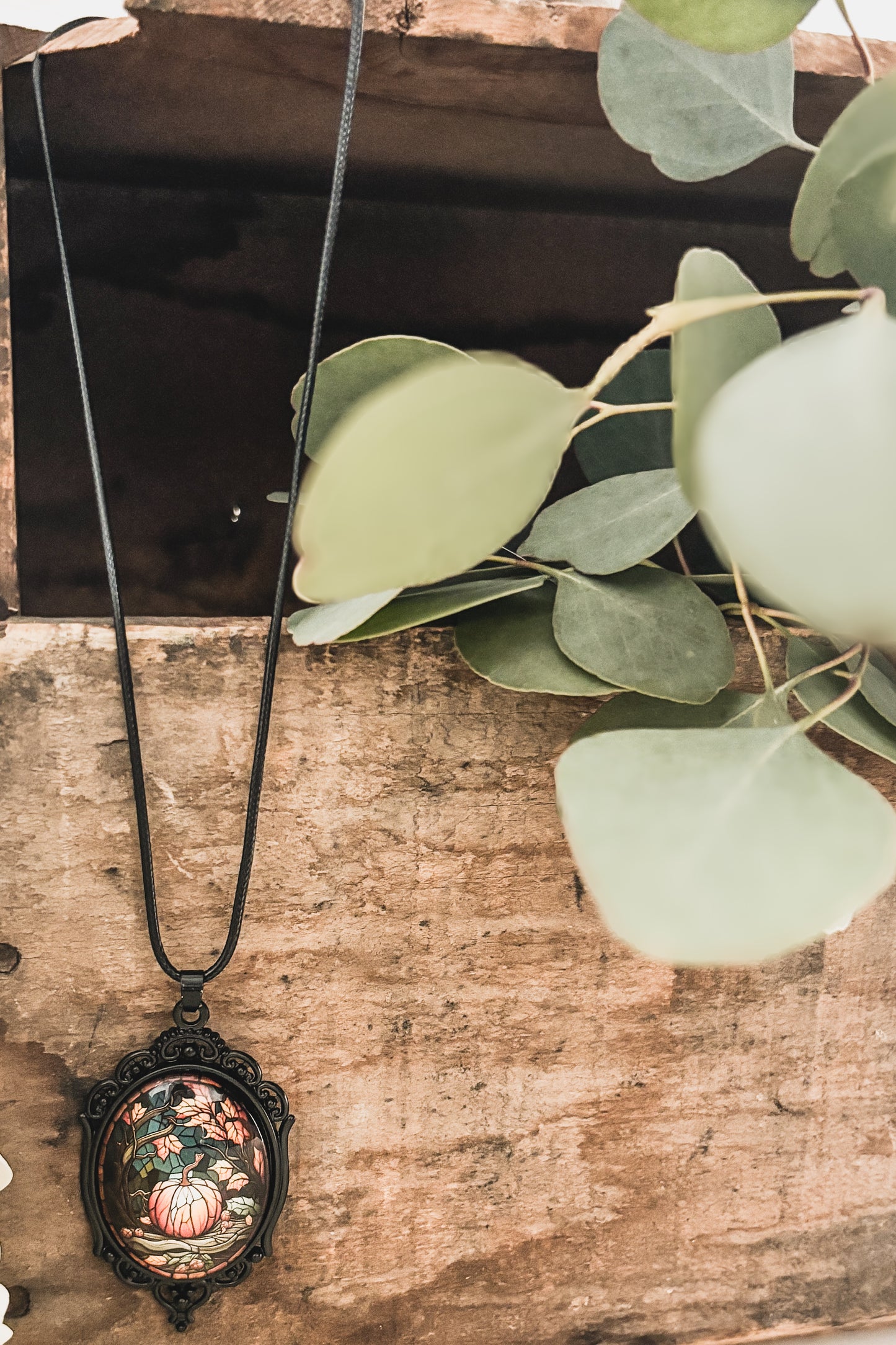 Beautiful Fall Pumpkin Necklace