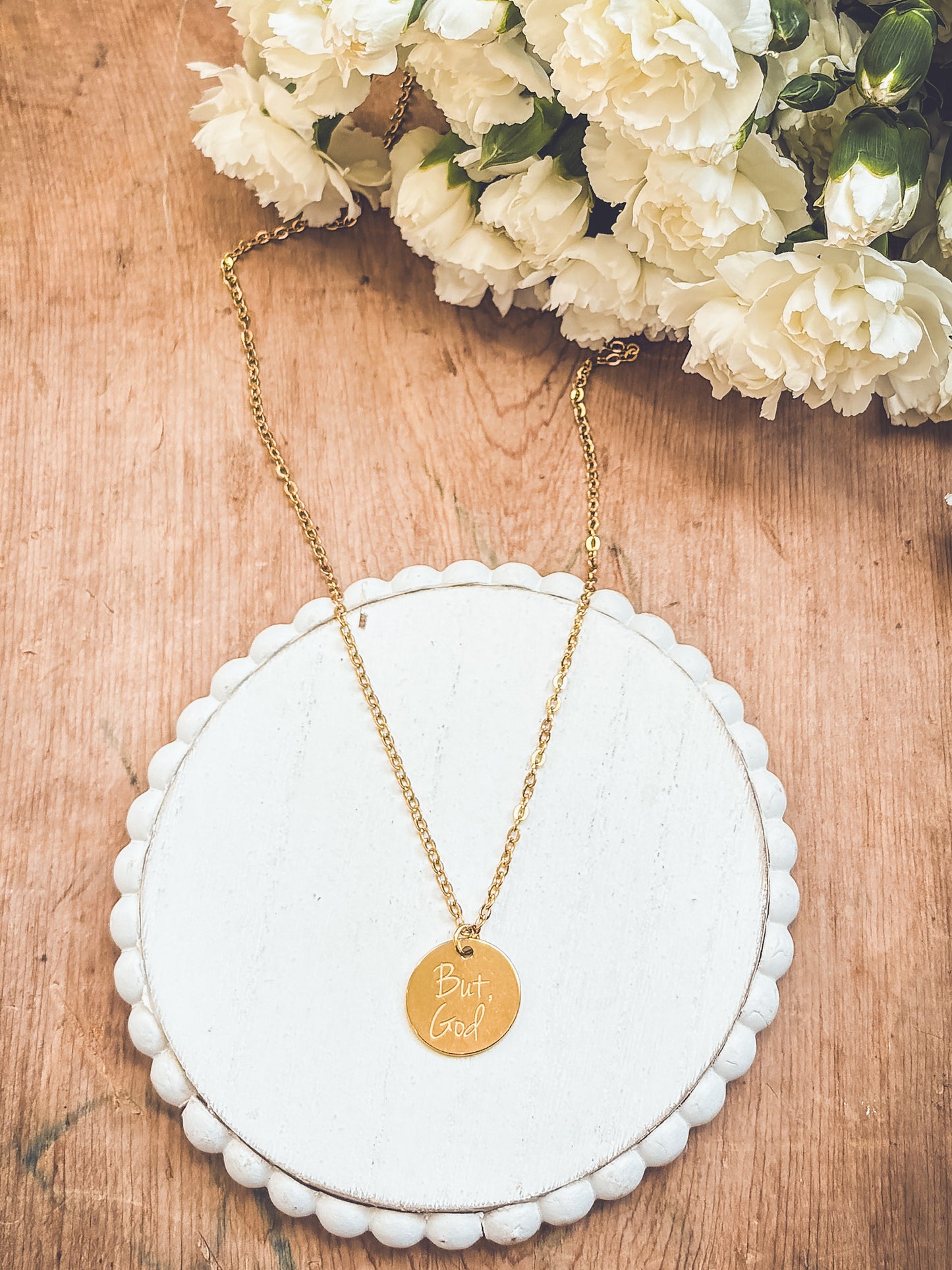 Beautiful But God Necklace - Gold or Silver