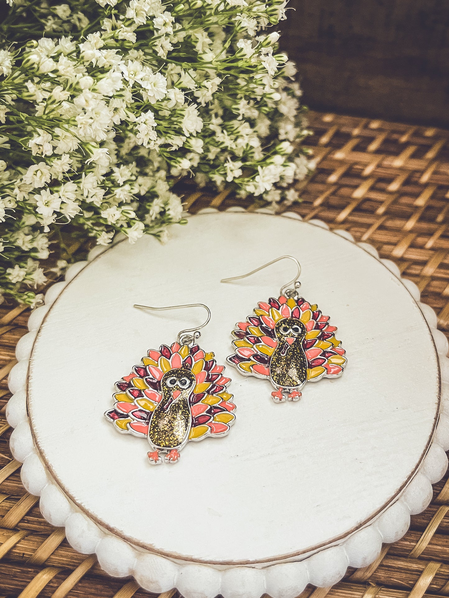 Adorable Turkey Earrings