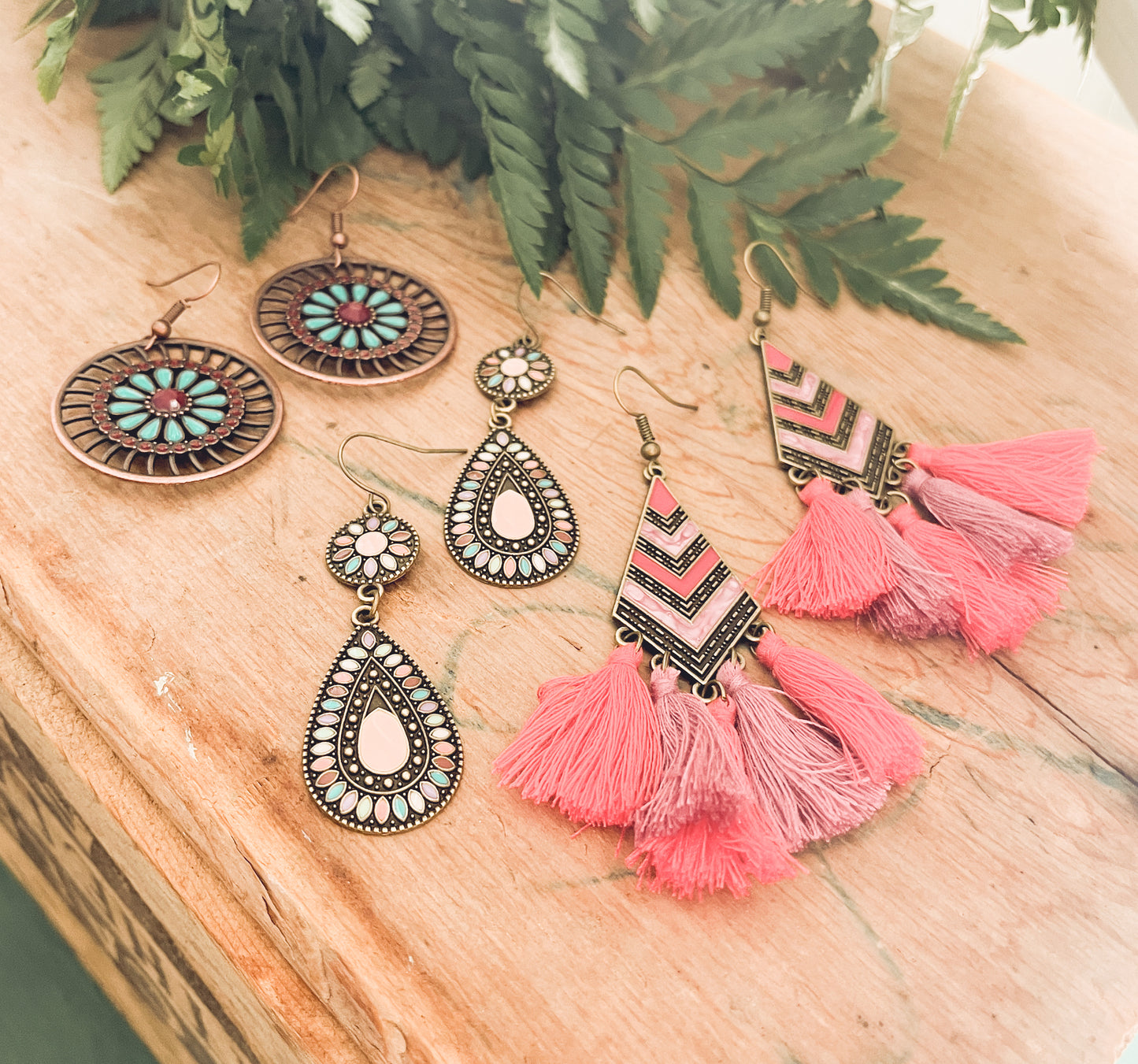 Beautiful Bohemian Earring Set - Set of 3