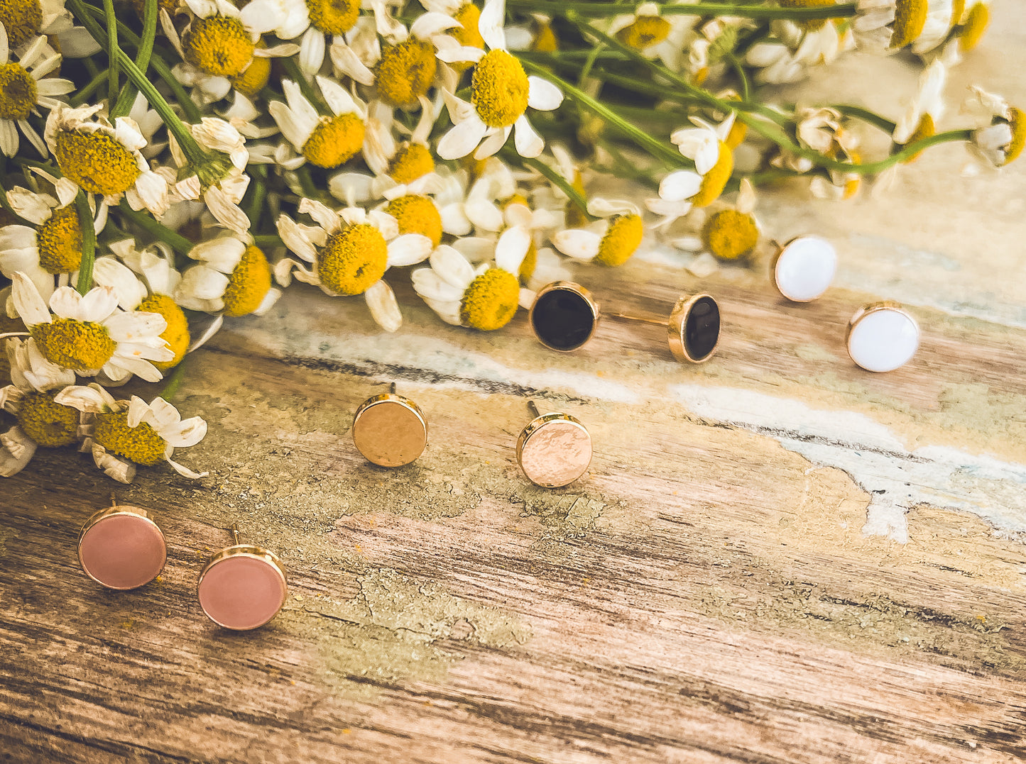 Beautiful Neutral Stud Earring Set