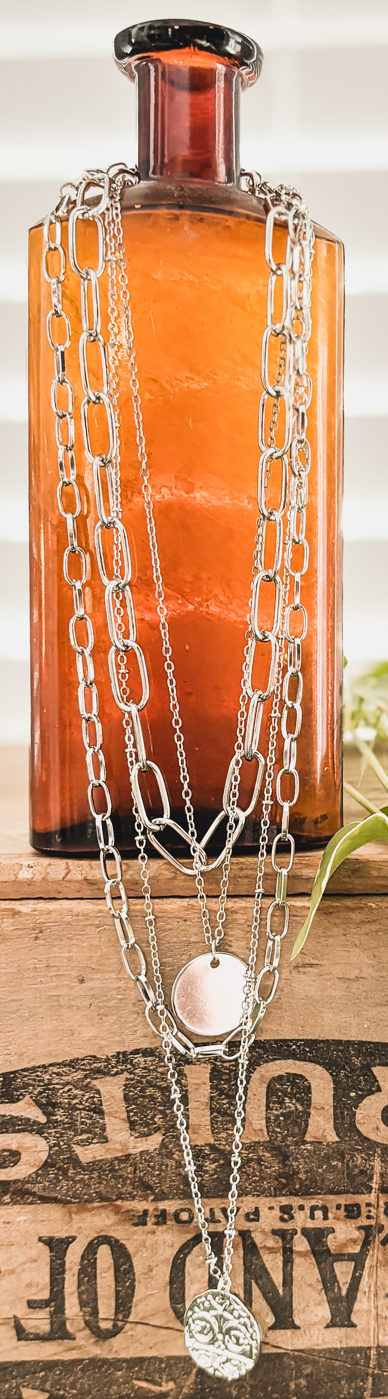 Beautiful Silver Layered Necklace