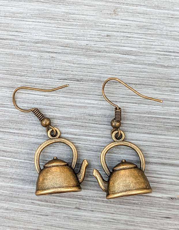 Adorable Tea Kettle Earrings