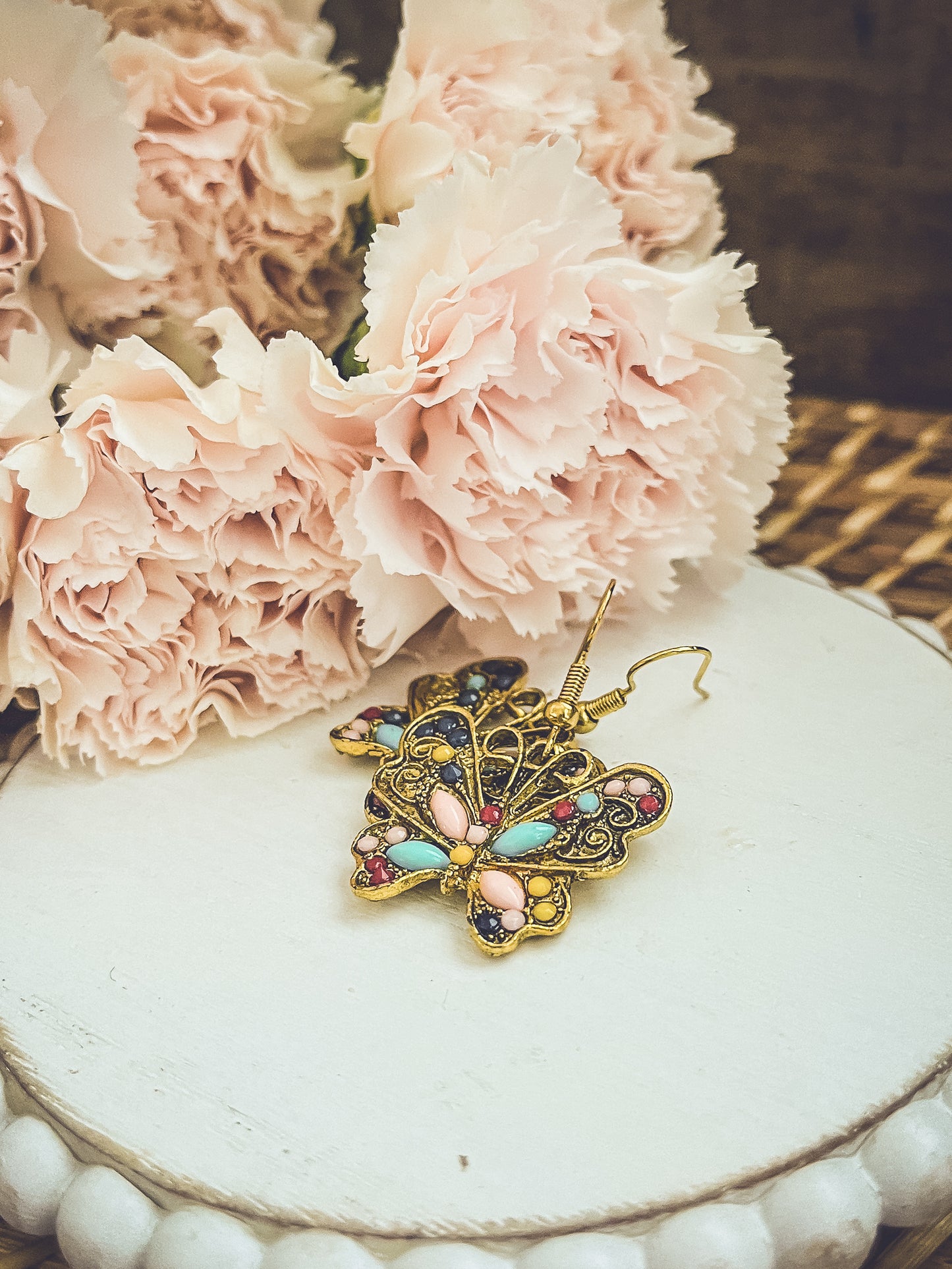 Beautiful Vintage Inspired Butterfly Earrings