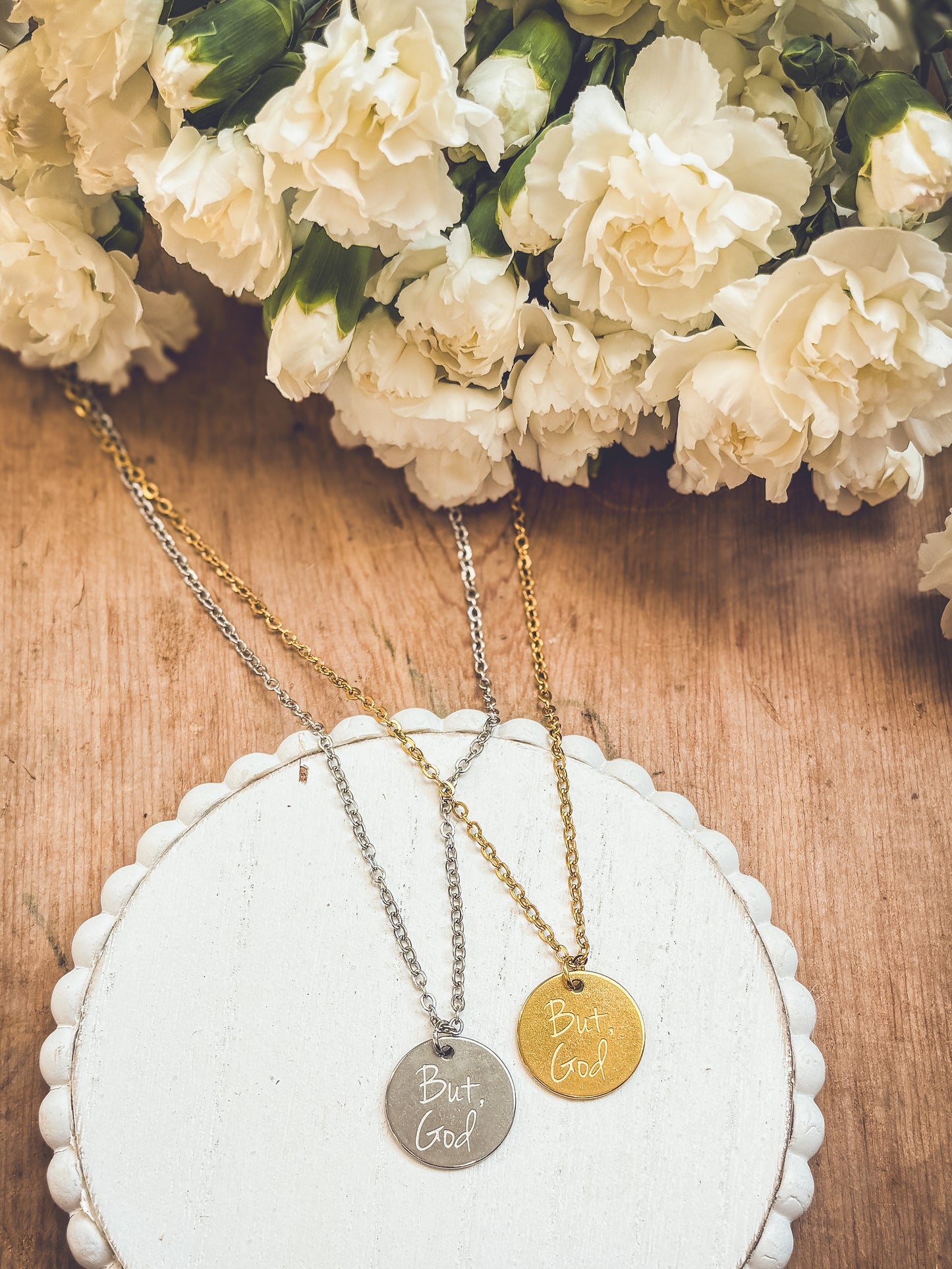 Beautiful But God Necklace - Gold or Silver